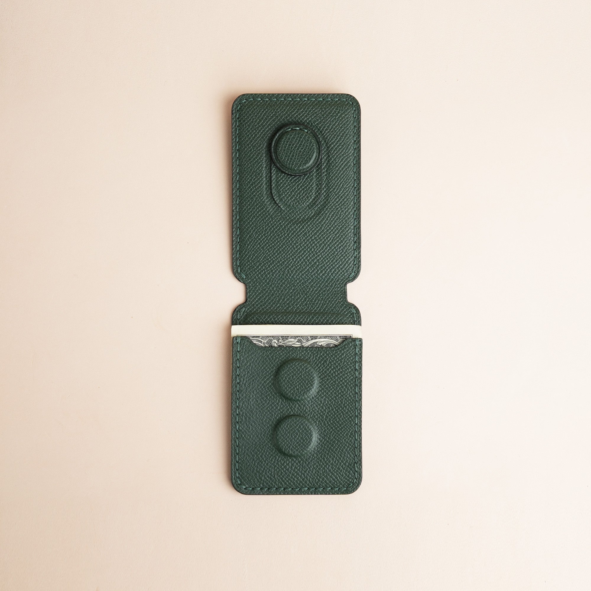 Green Epsom Leather Magsafe Wallet