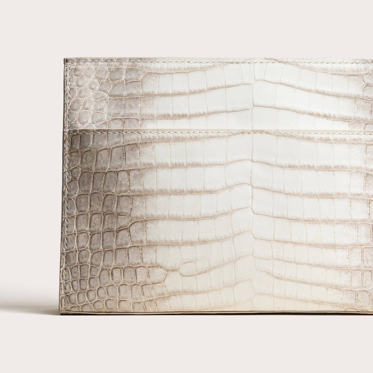 Himalayan Alligator Leather Zipper Clutch