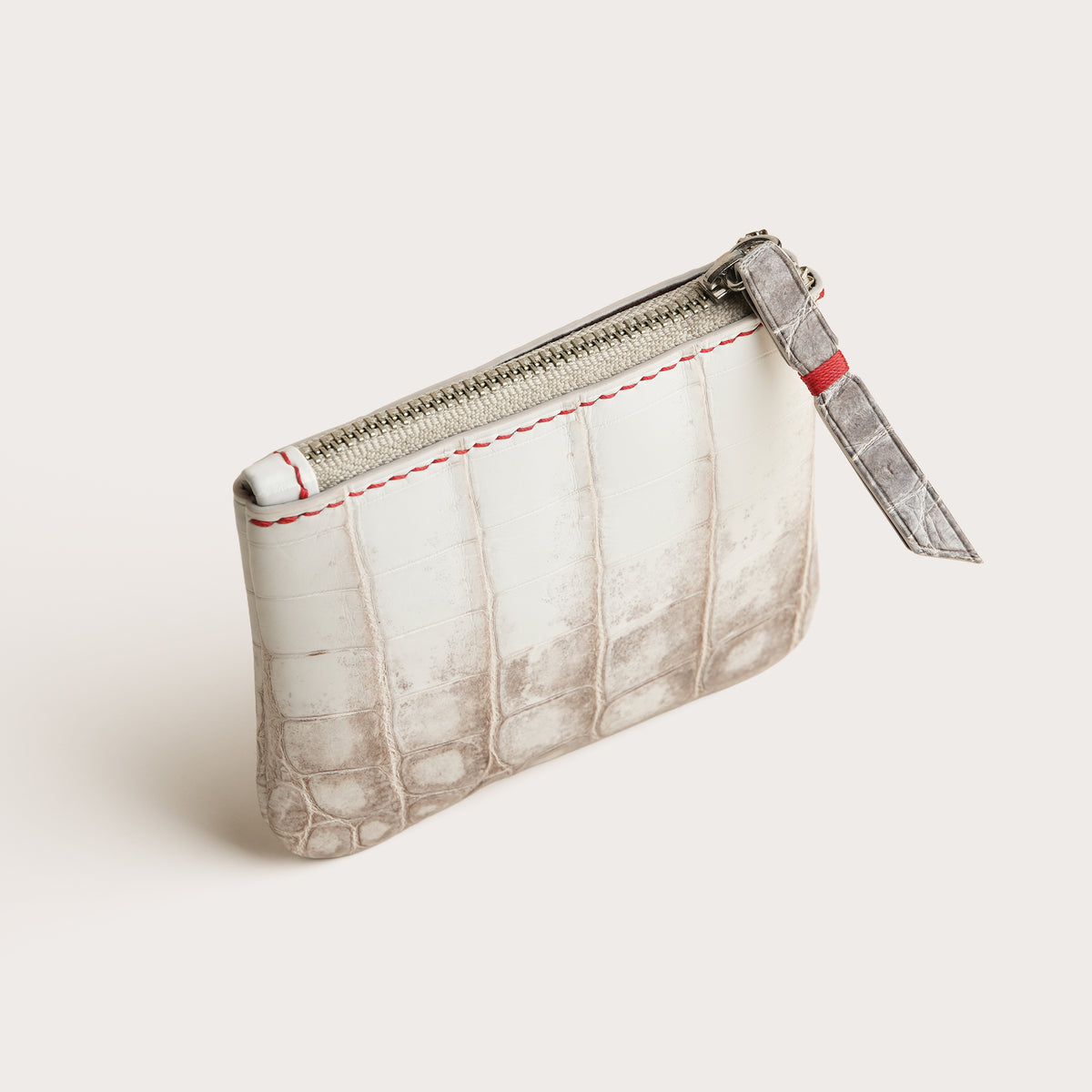 Himalayan Alligator Leather Zipper Pouch
