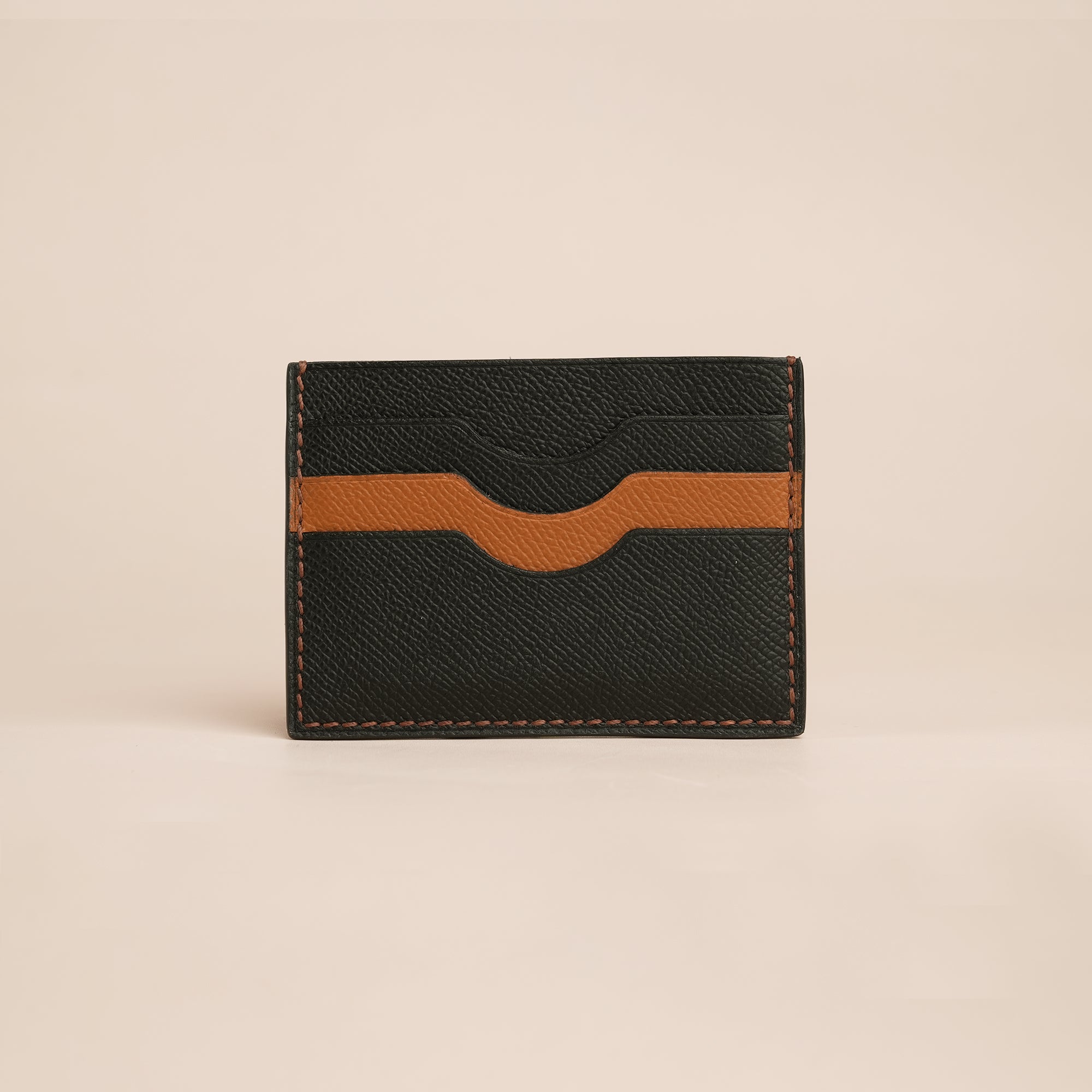 Black Epsom Lether Card Holder - Stupid Rhino