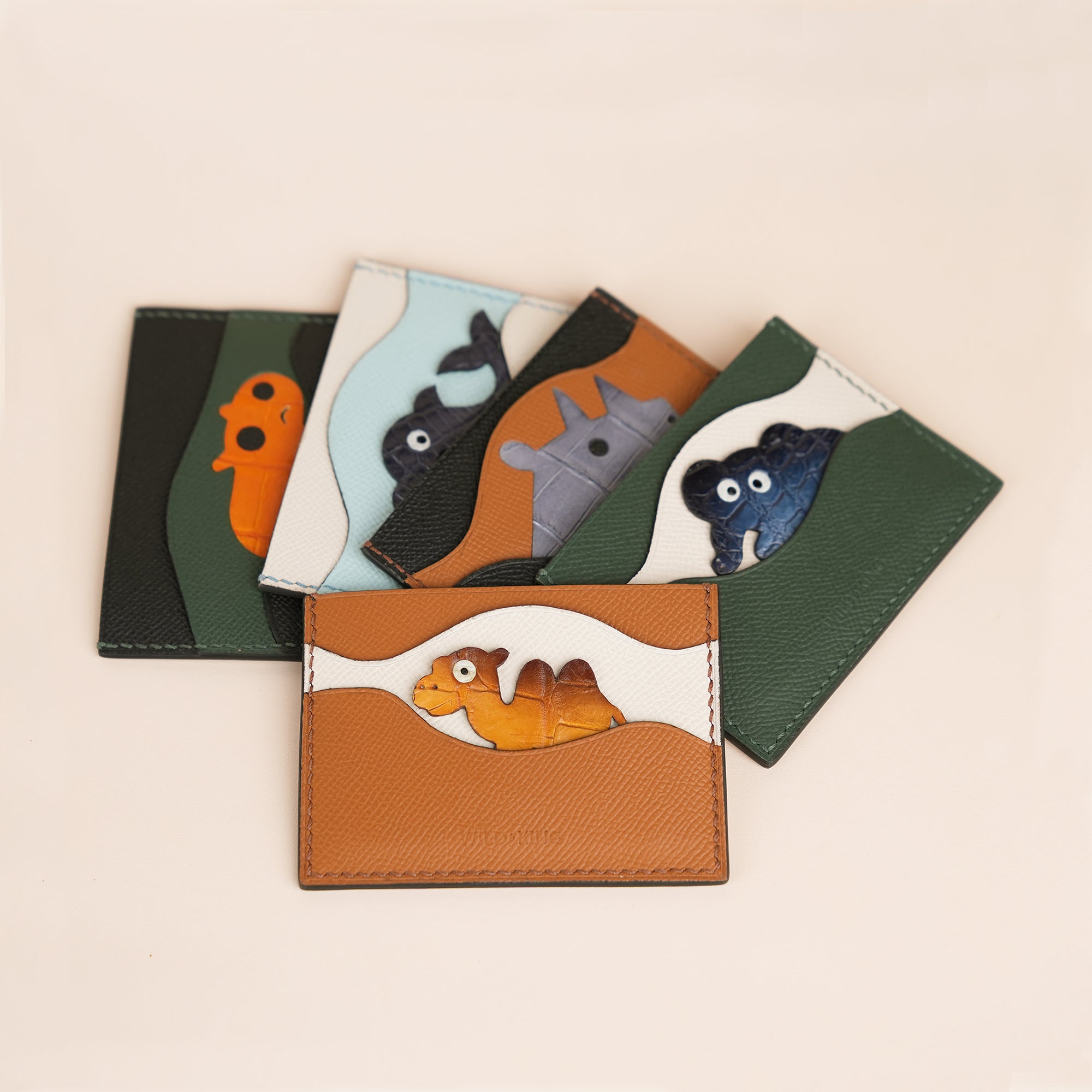 Black Epsom Lether Card Holder - Stupid Rhino