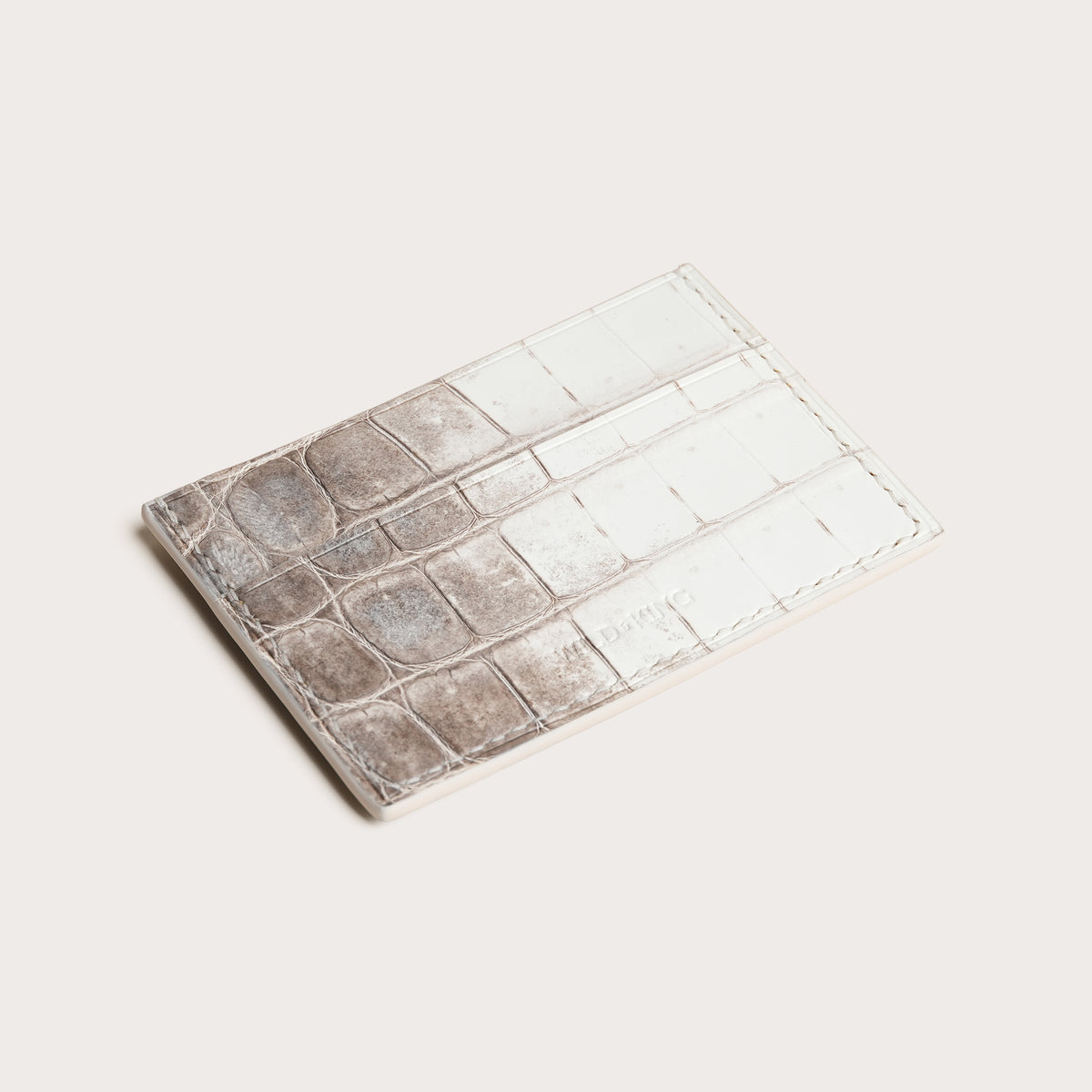 Minimalist Himalayan Alligator Leather Card Holder