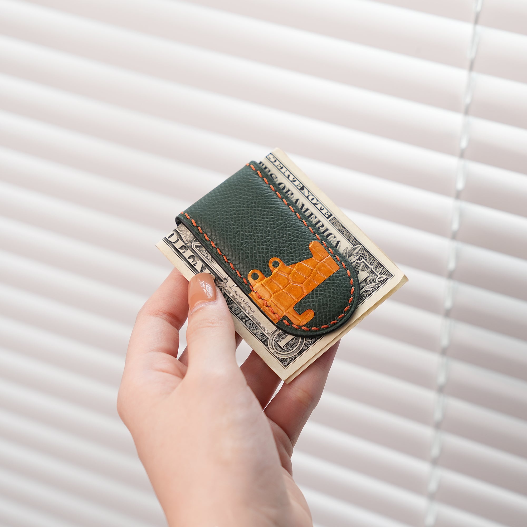 Epsom Leather Money Clip - Donkey Stupid