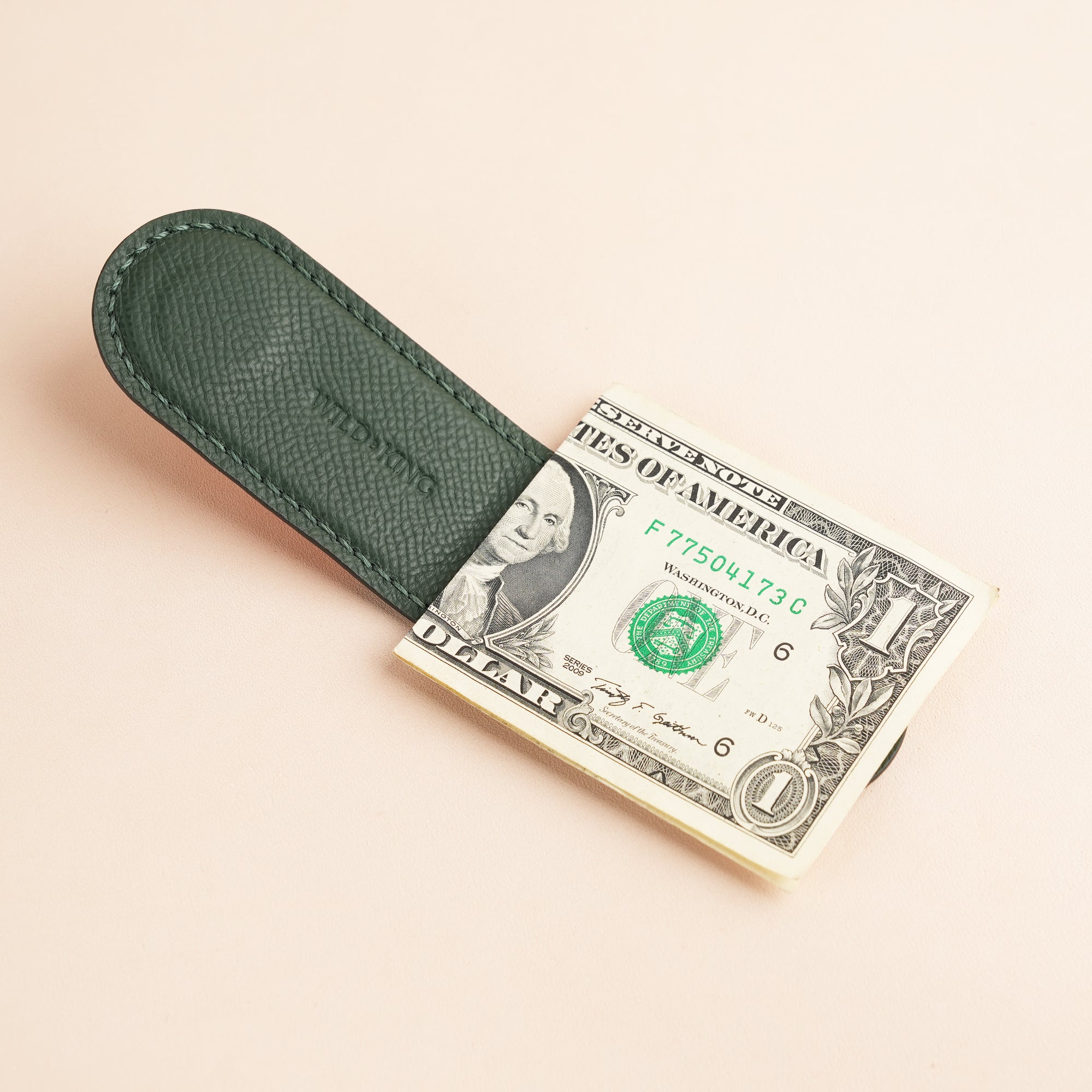 Epsom Leather Money Clip - Capybara Stupid