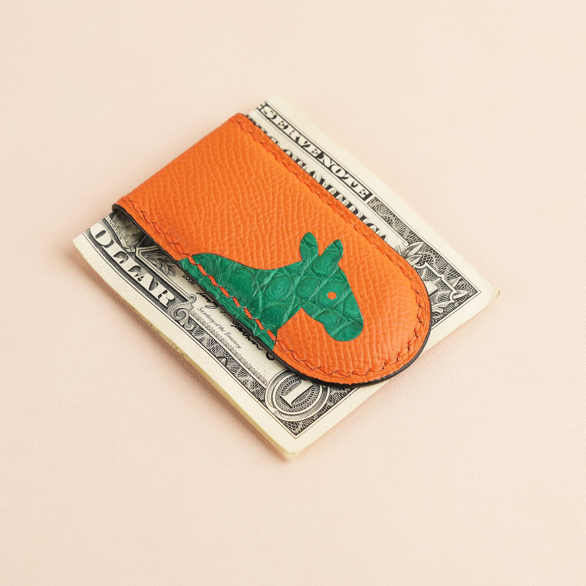Epsom Leather Money Clip - Donkey Stupid