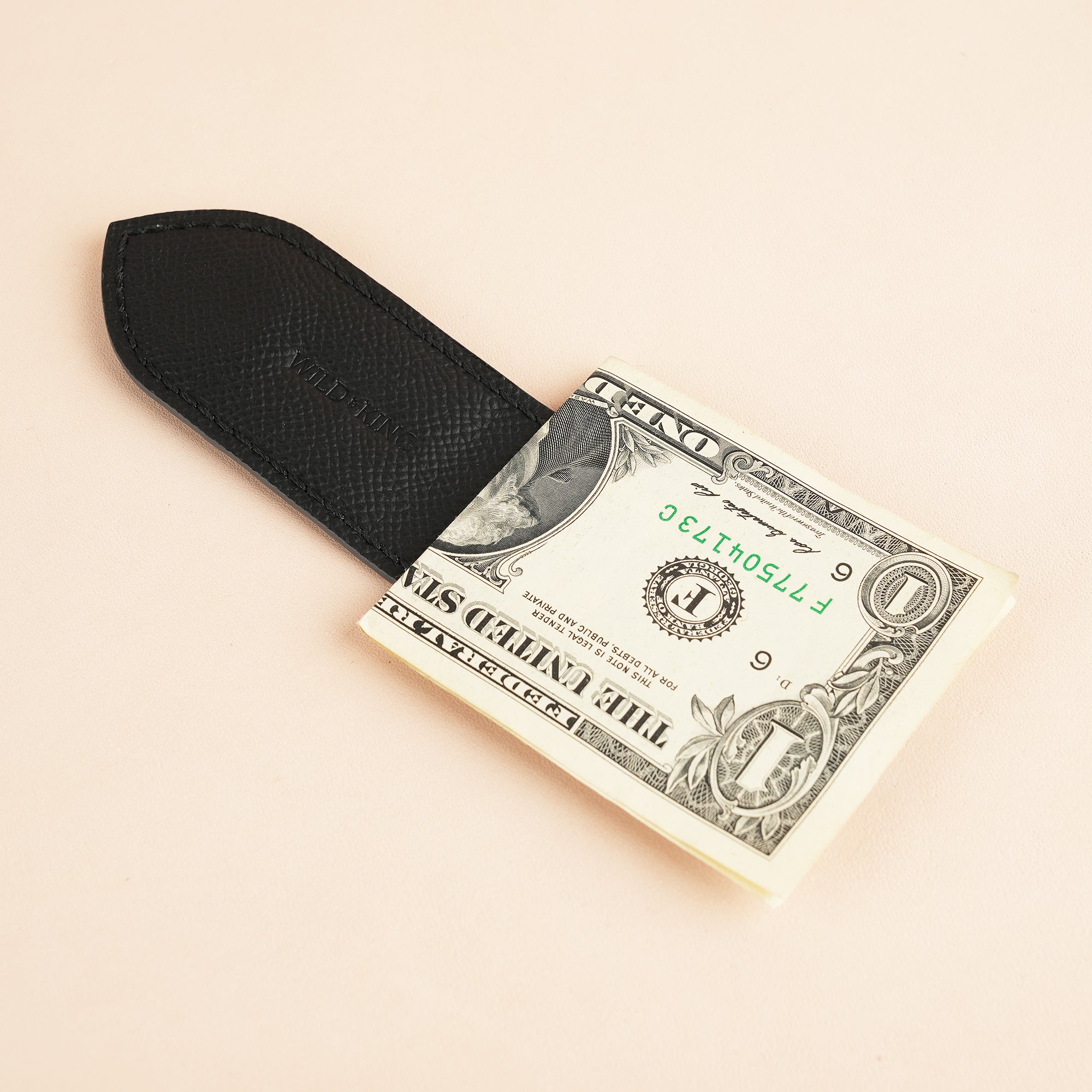 Moss Green Alligator Leather Money Clip - Pointed Shape