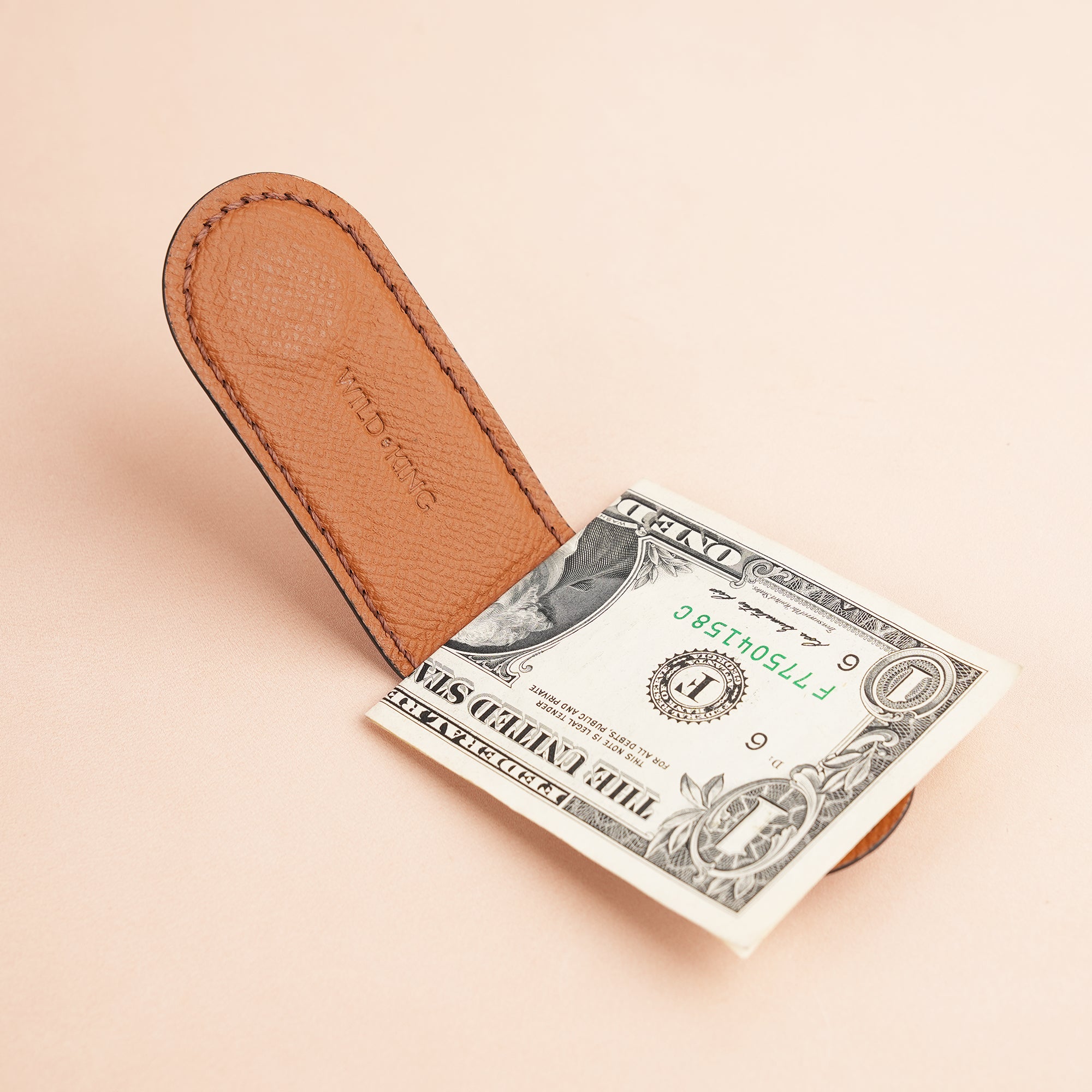 Christmas Epsom Leather Money Clip - Whale