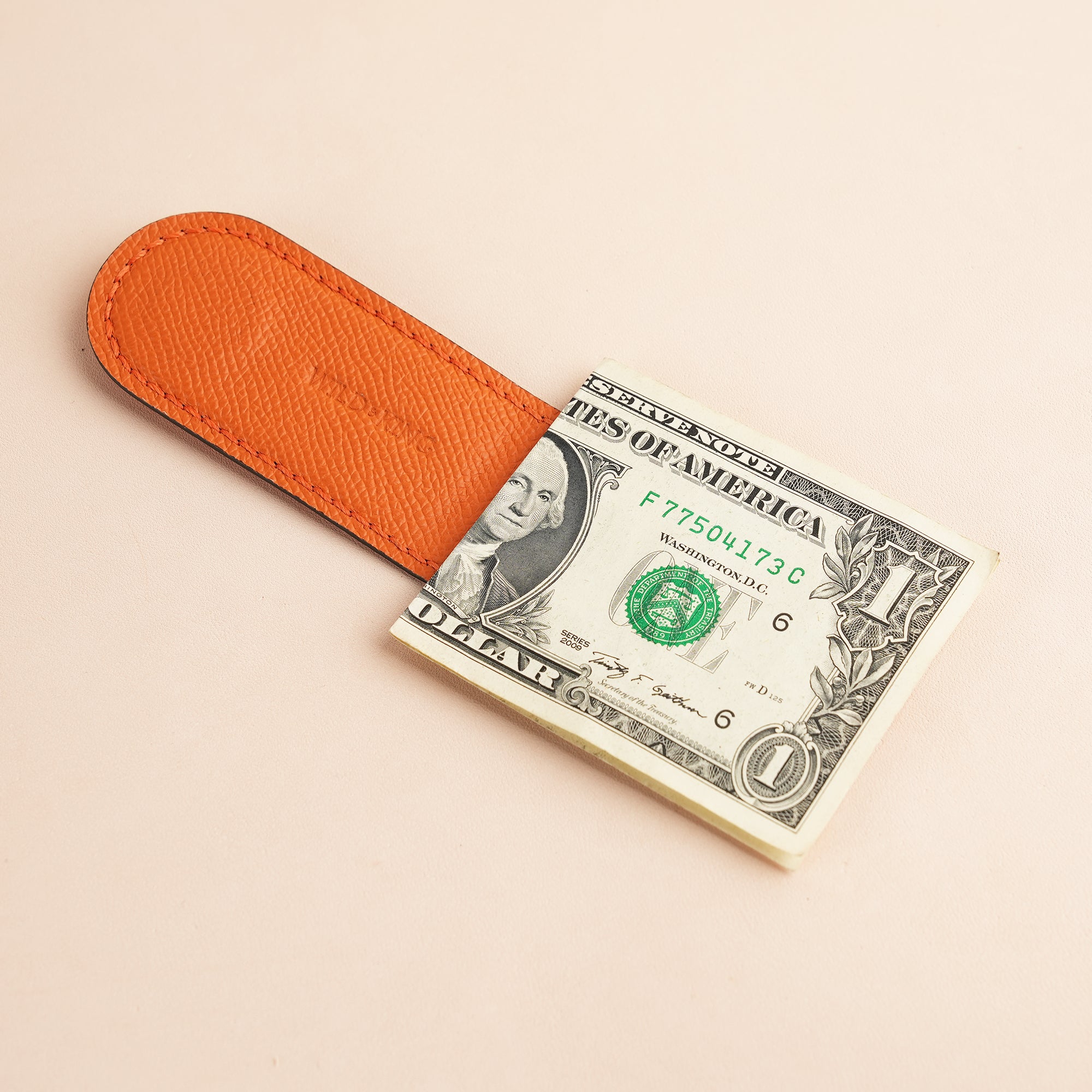 Epsom Leather Money Clip - Platypus Stupid