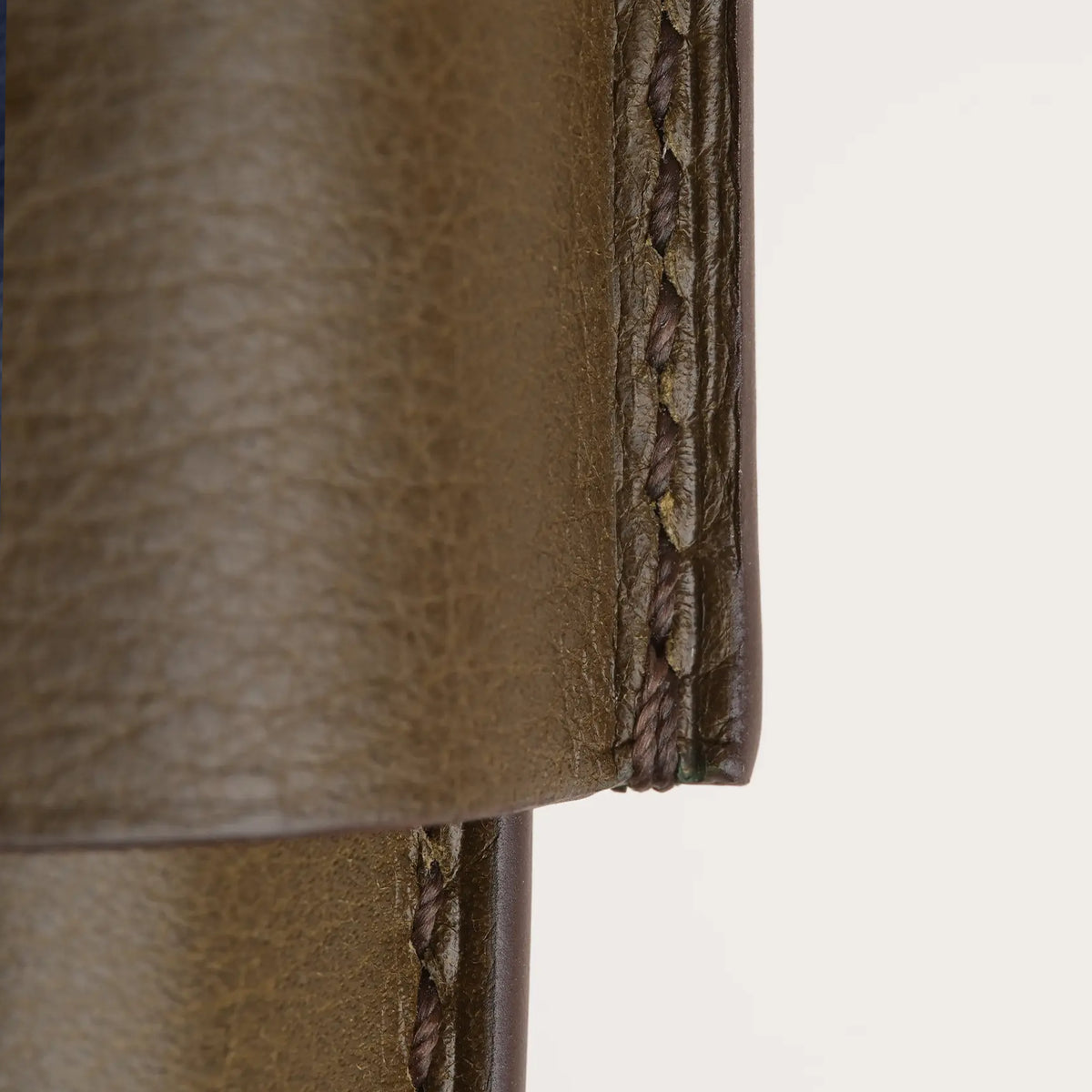 Olive Swift Leather Cigar Case