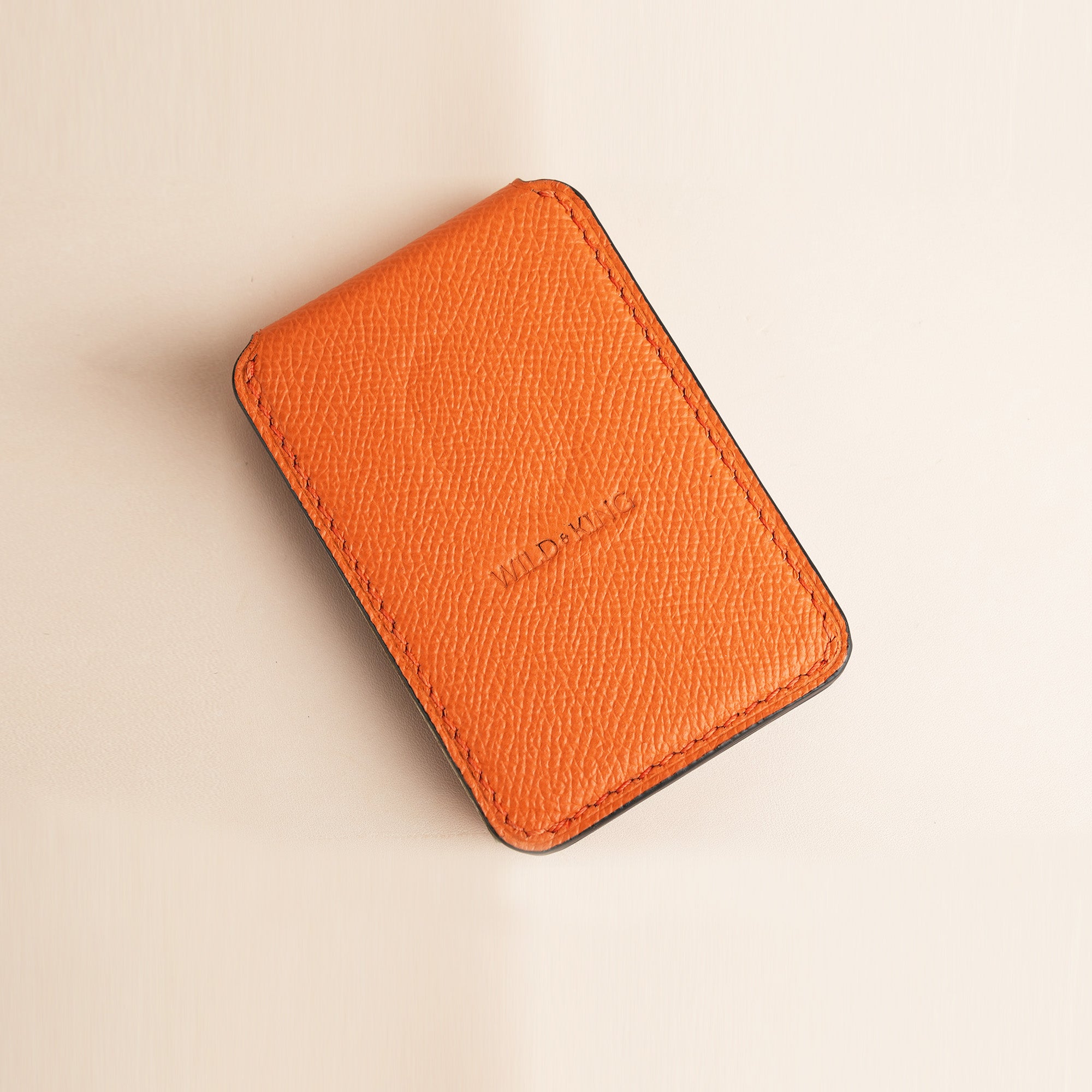 Orange Epsom Leather Magsafe Wallet