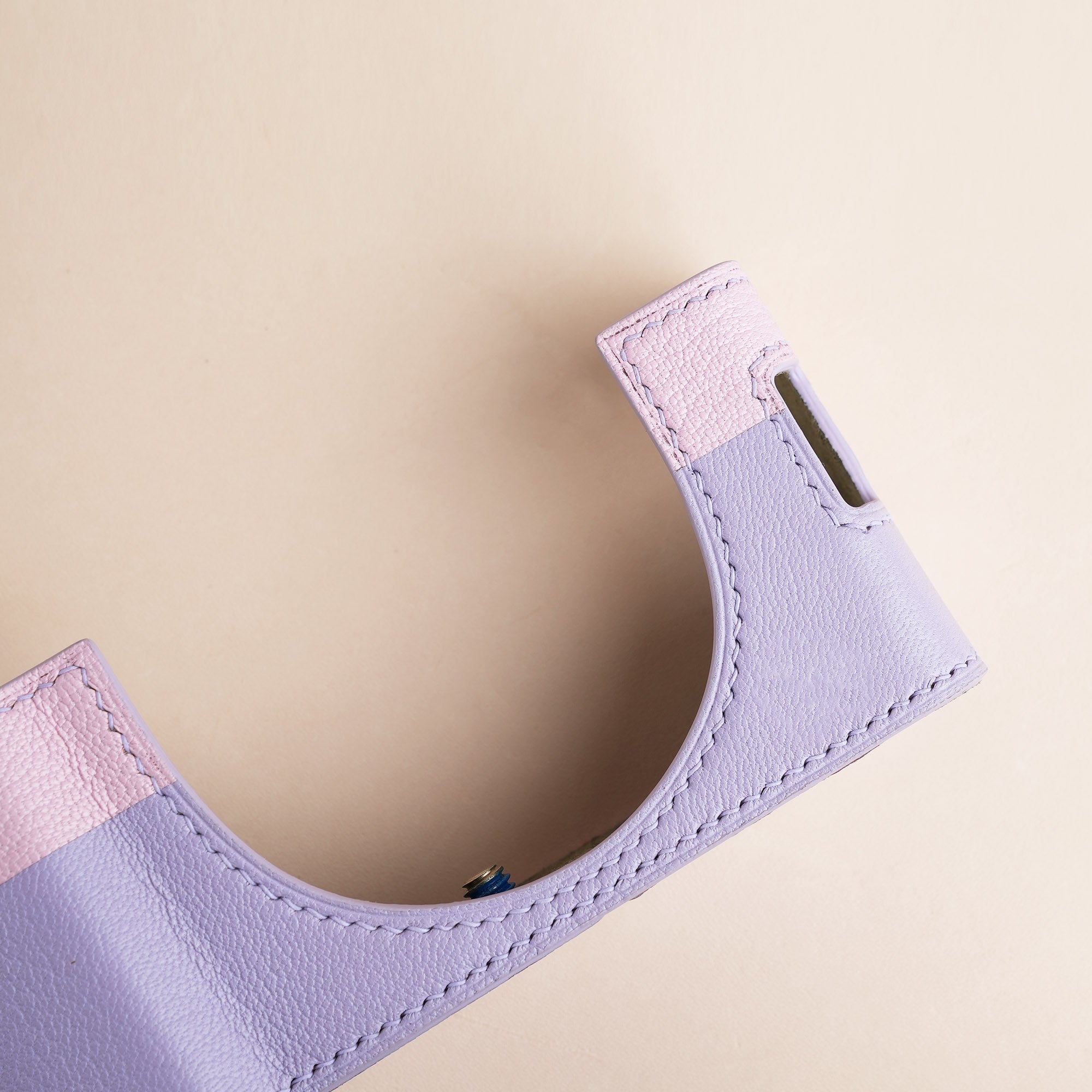 Pink Mix Purple Alran Chevre Sully Leather Half Case compatible with Fujifilm X100Vi