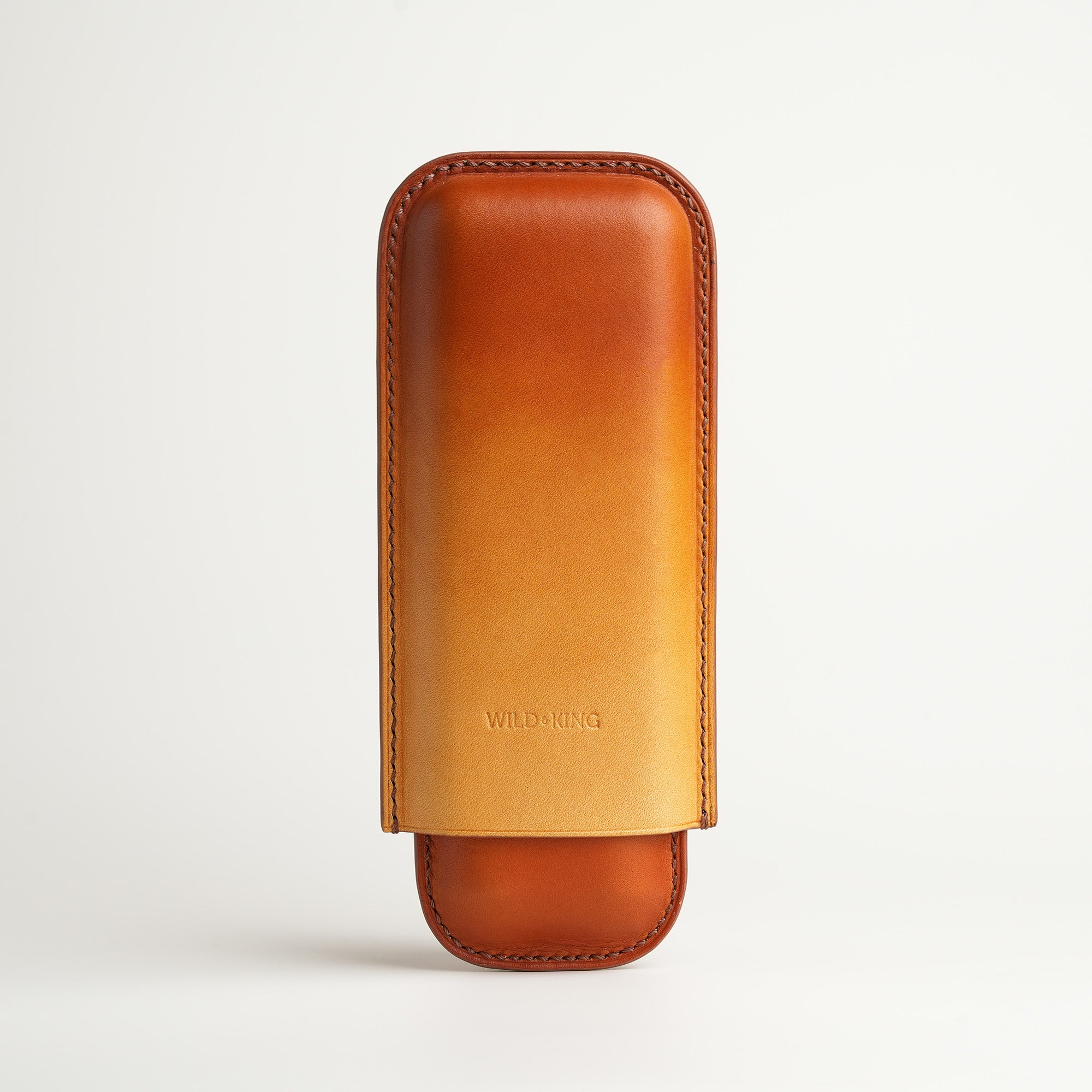 Tan Cigarettes Case Holder - Patina Finish