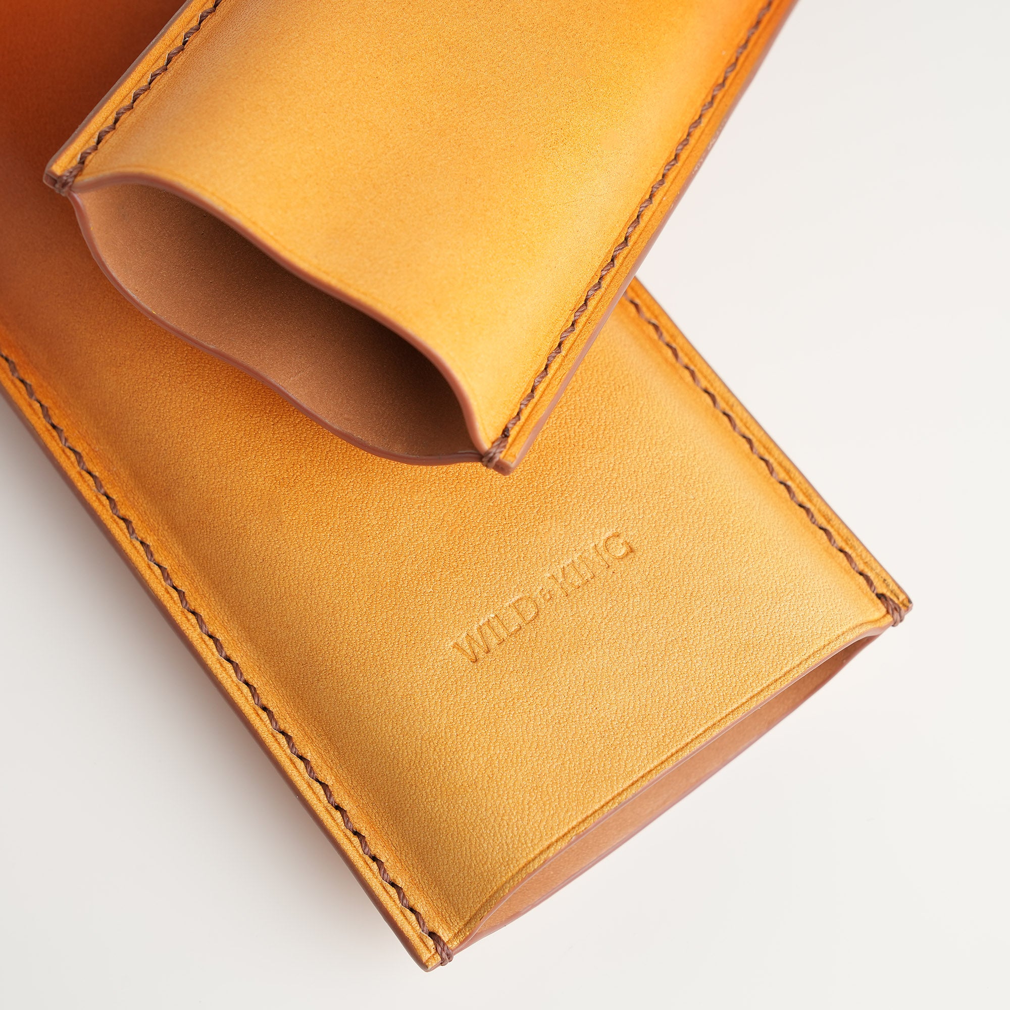 Tan Cigarettes Case Holder - Patina Finish