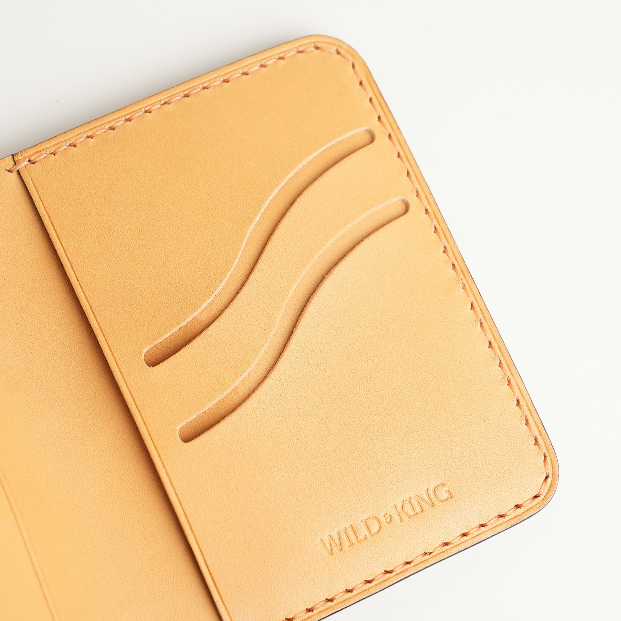 Tan Leather Dualfold Wallet - Fox Design