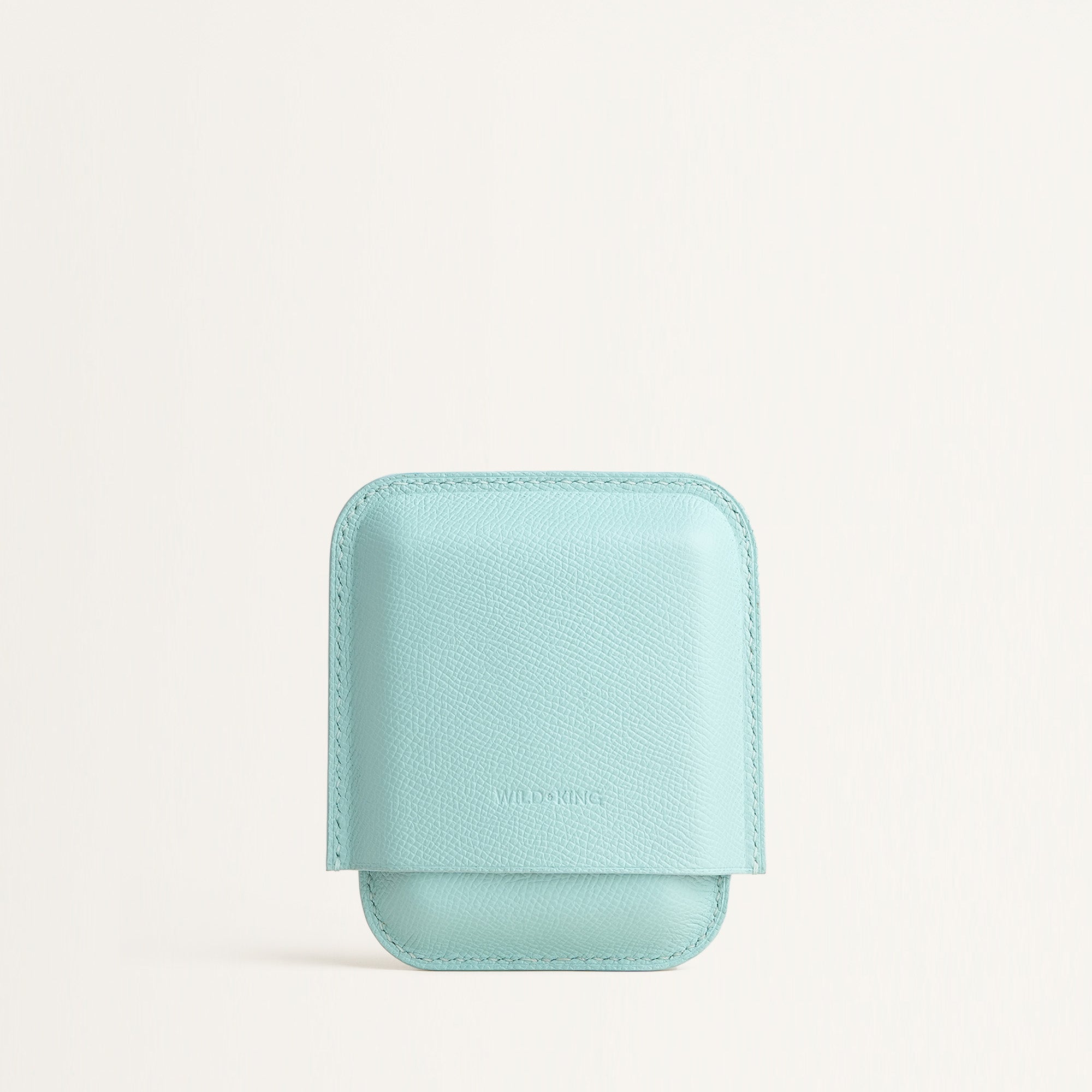 Turquoise Epsom Leather Cigarettes Case Holder - Mini Case