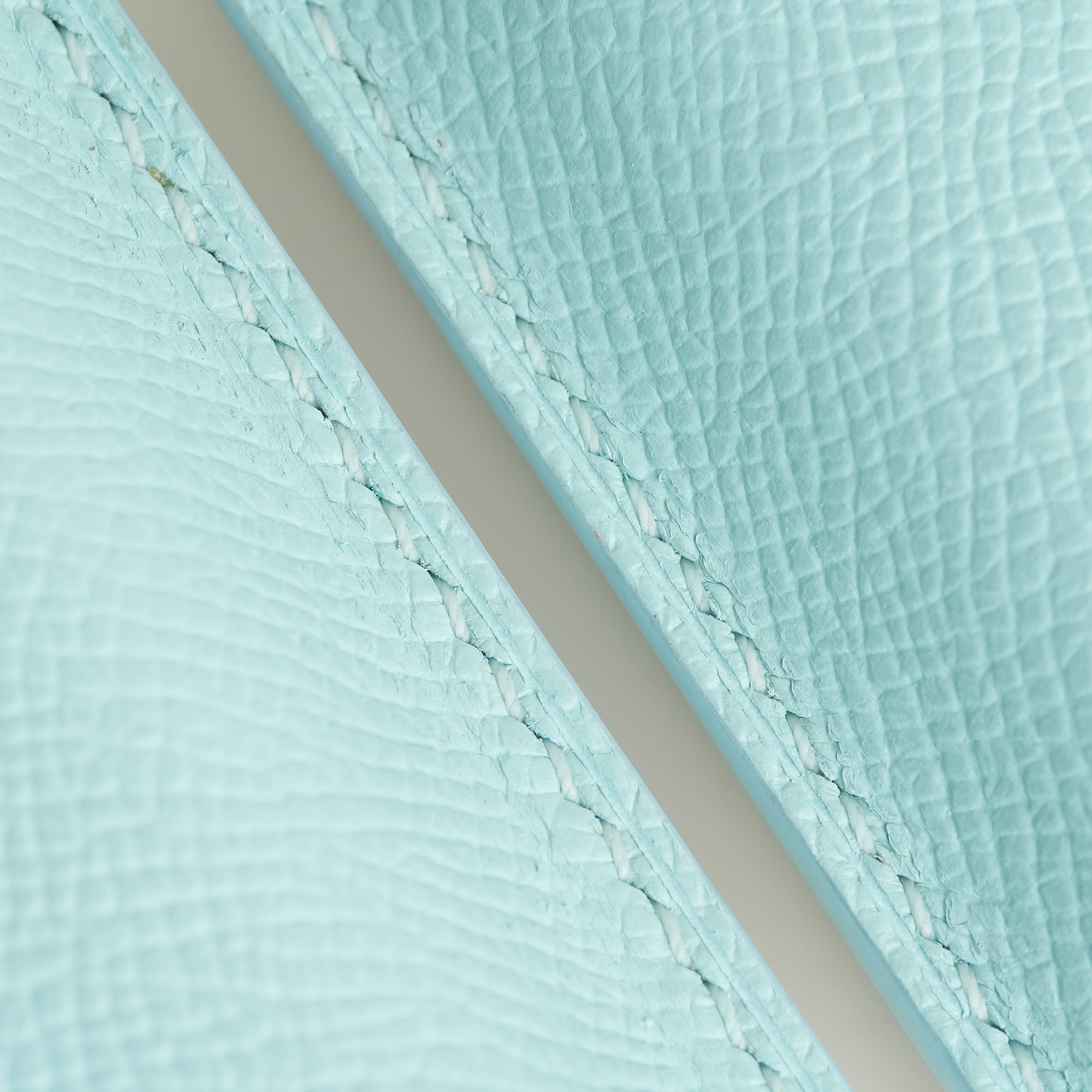 Turquoise Epsom Leather Cigarettes Case Holder - Mini Case