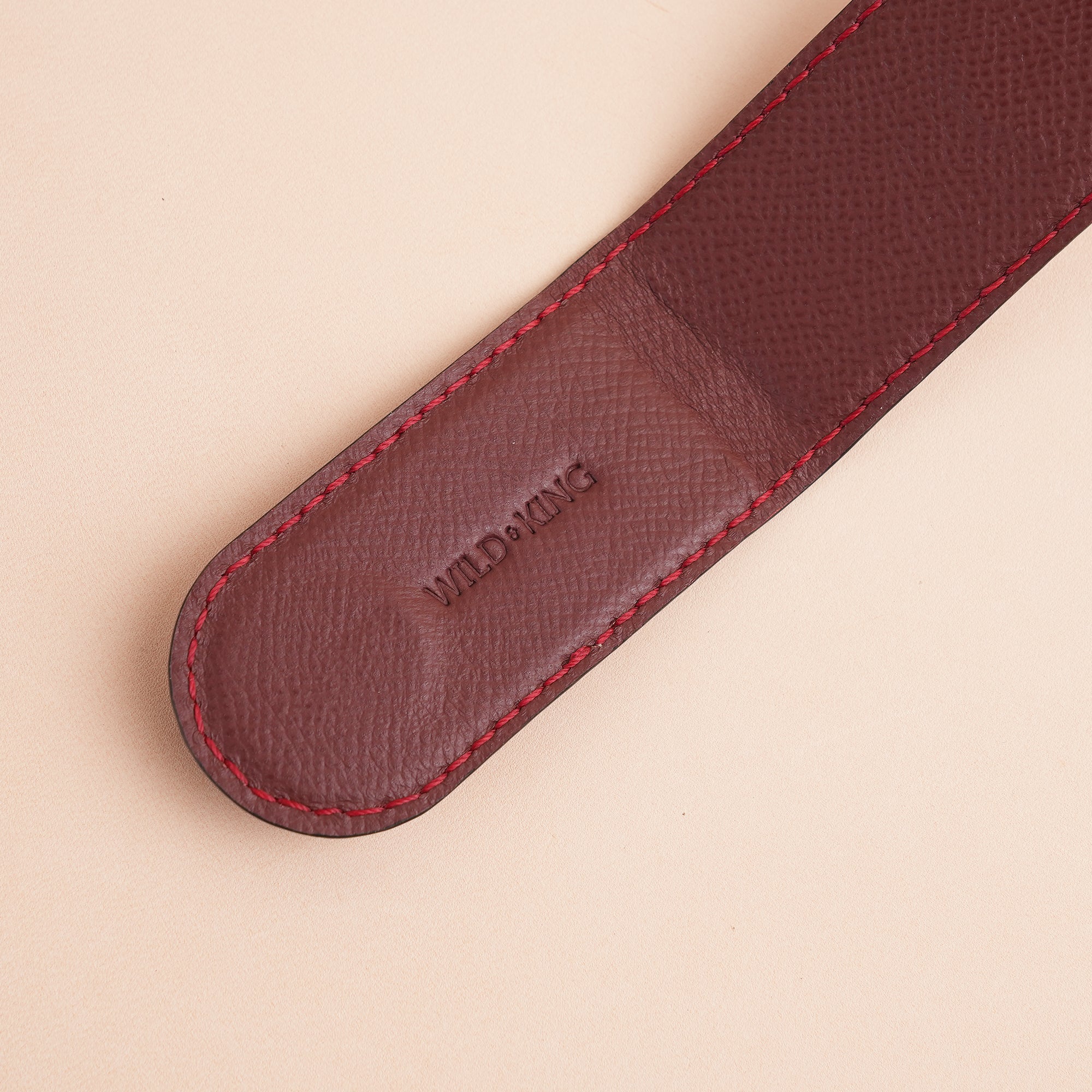 Red Alligator Leather Money Clip