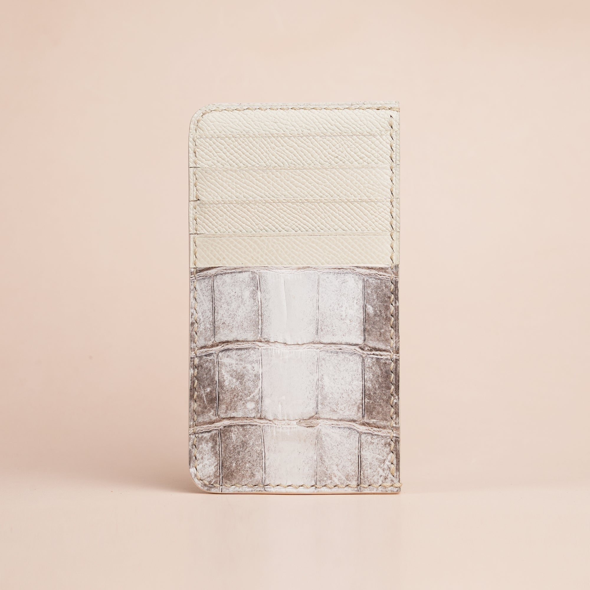 Vertical Himalayan Alligator Leather Wallet