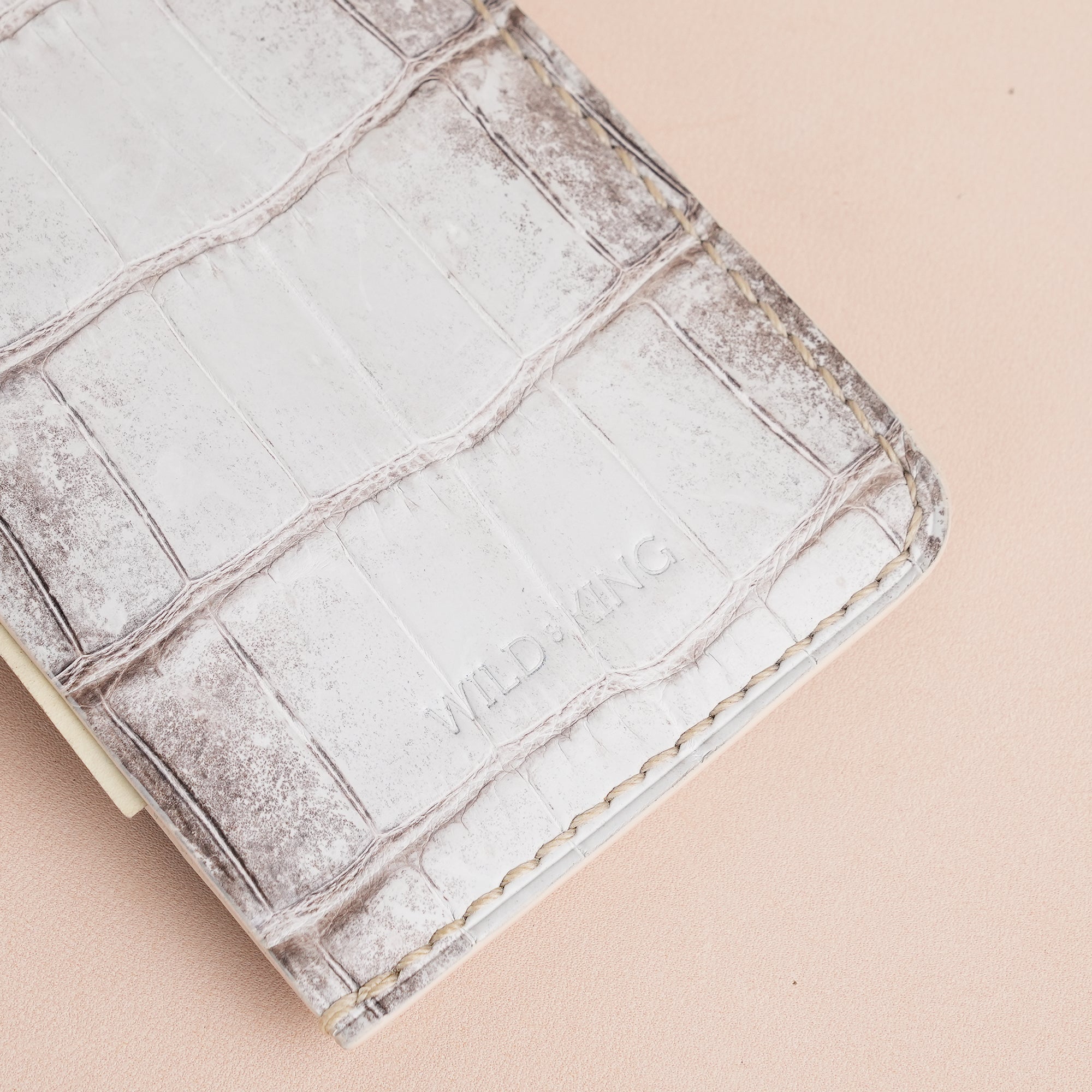 Vertical Himalayan Alligator Leather Wallet