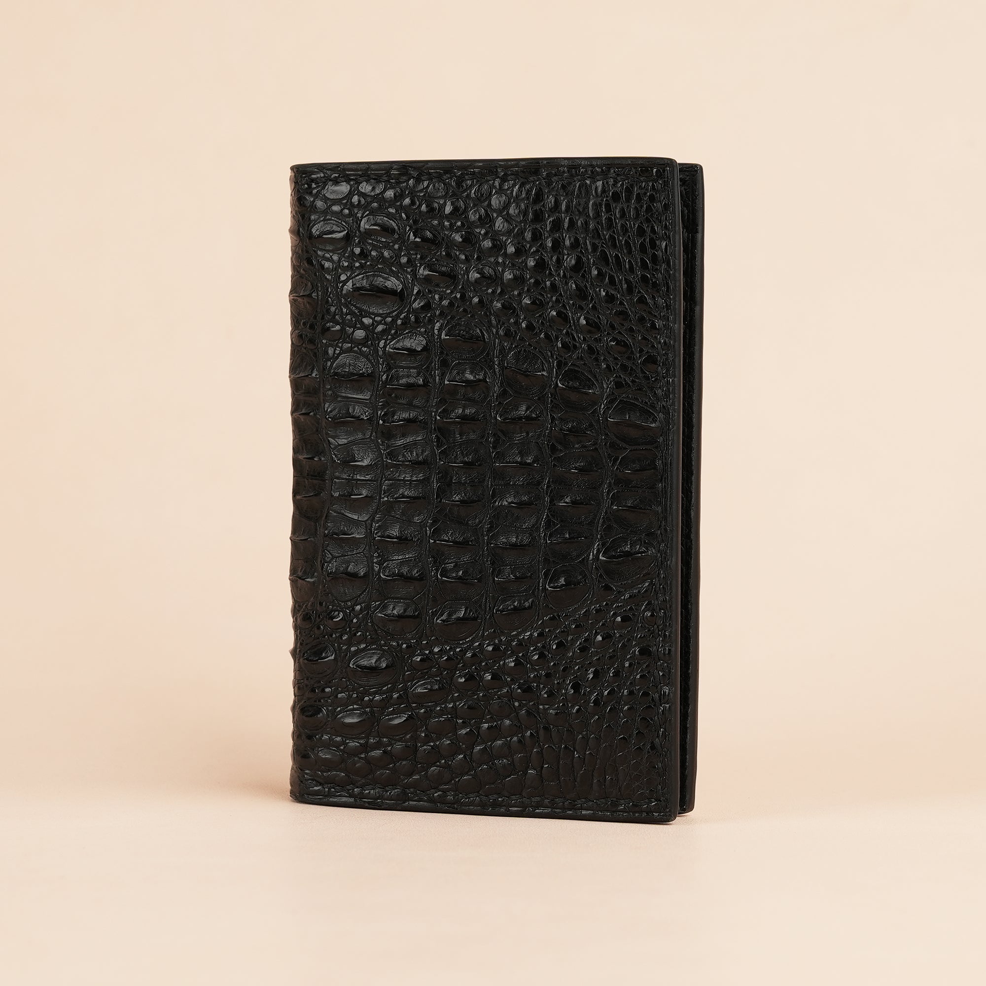 Black Double Hornback Bifold Wallet