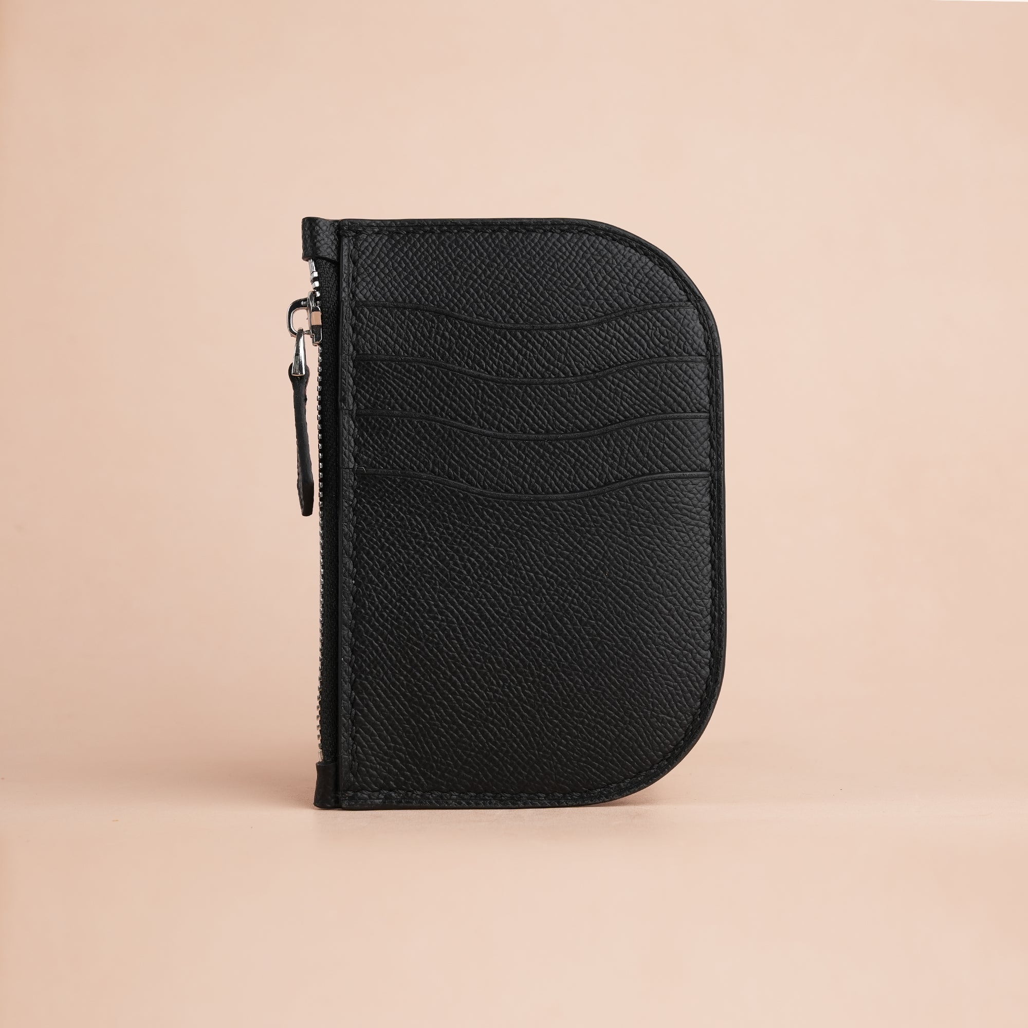 Sheep Design Epsom Leather Zipper Wallet