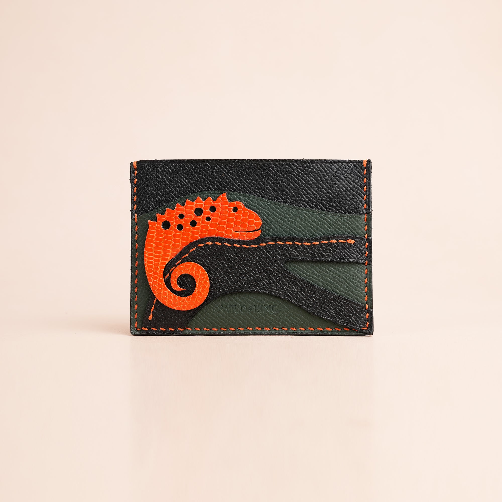 sleeves bags card holder exotic animal skin Minimalist Epsom Leather Card Holder
