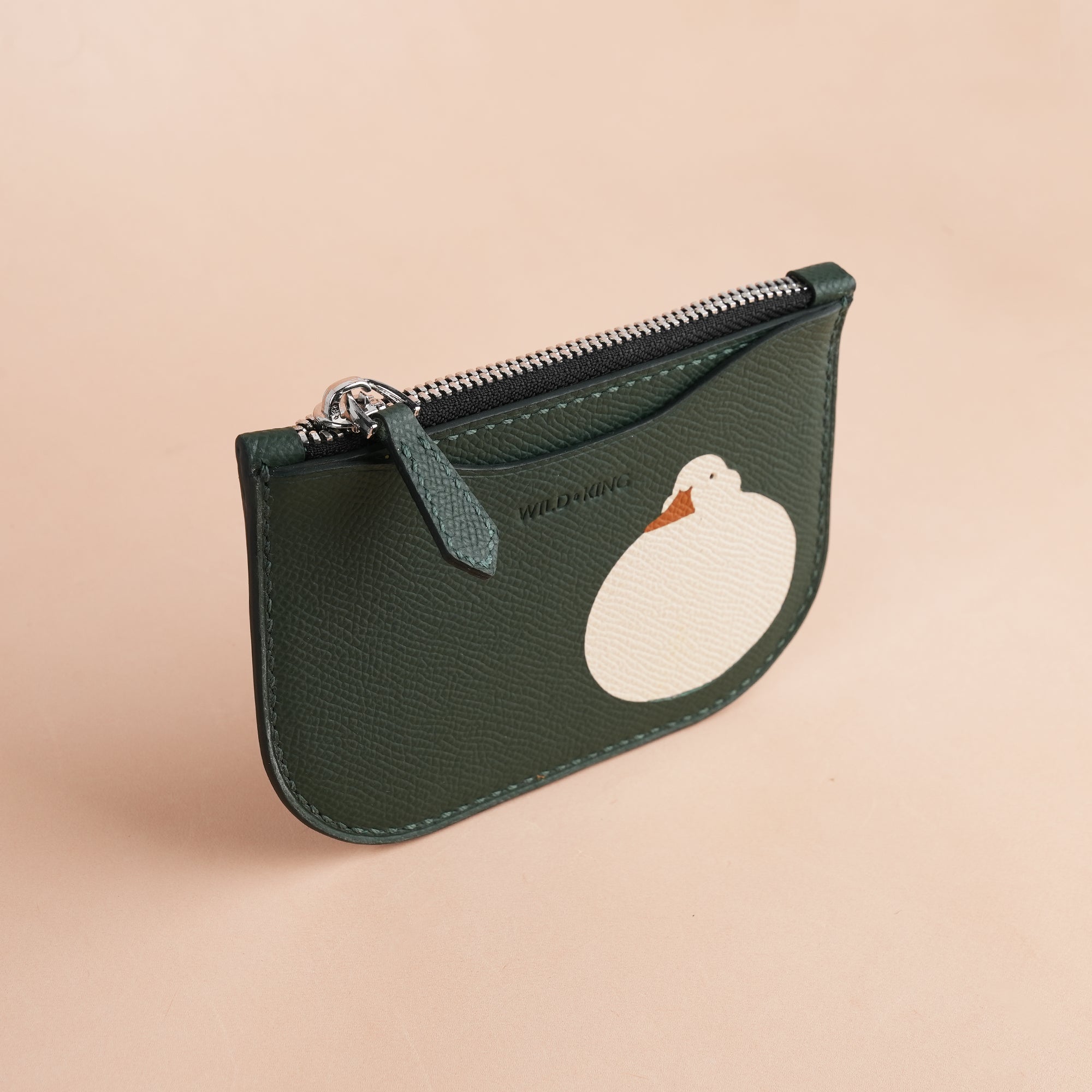 Duck Design Epsom Leather Zipper Wallet