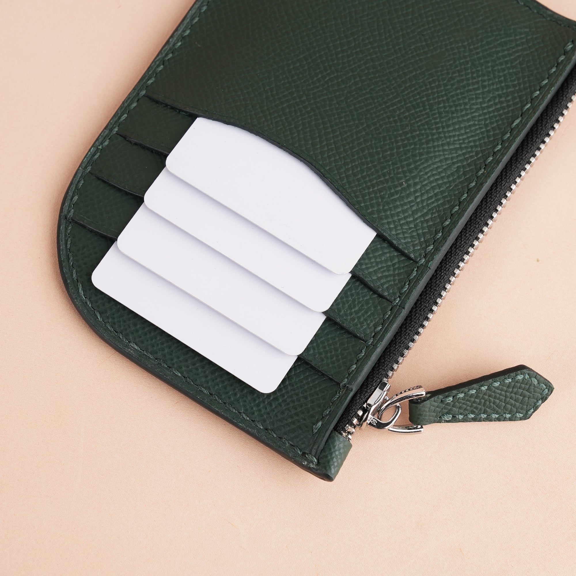 Duck Design Epsom Leather Zipper Wallet