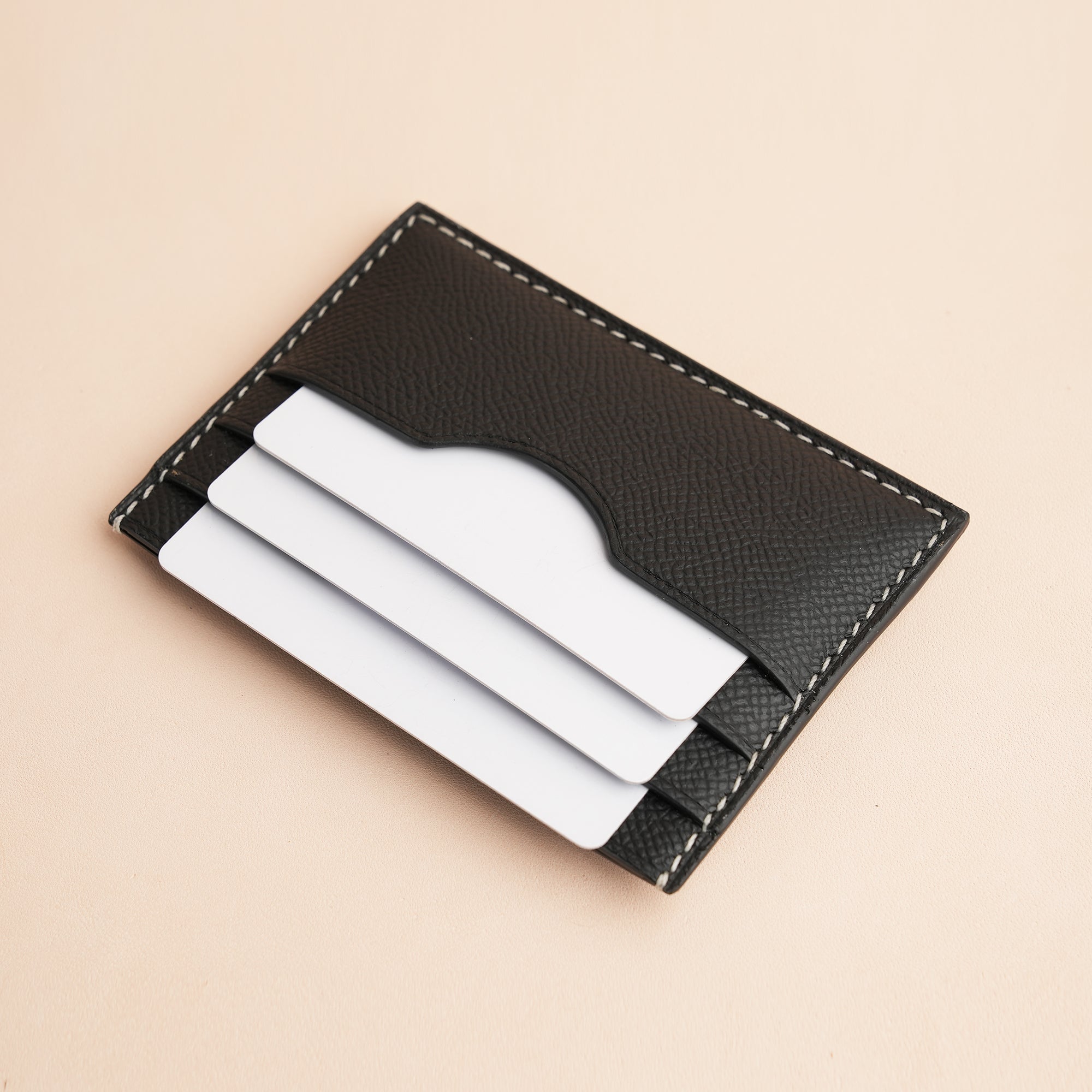 Epsom Leather mix Alligator Leather Card Holder - Stupid Monkey