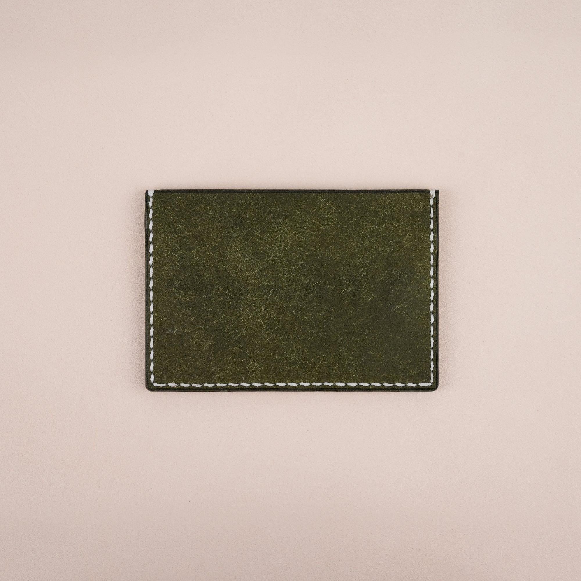 Green Pueblo Leather Minimalist Card Holder Alligator Stupid - WildandKing