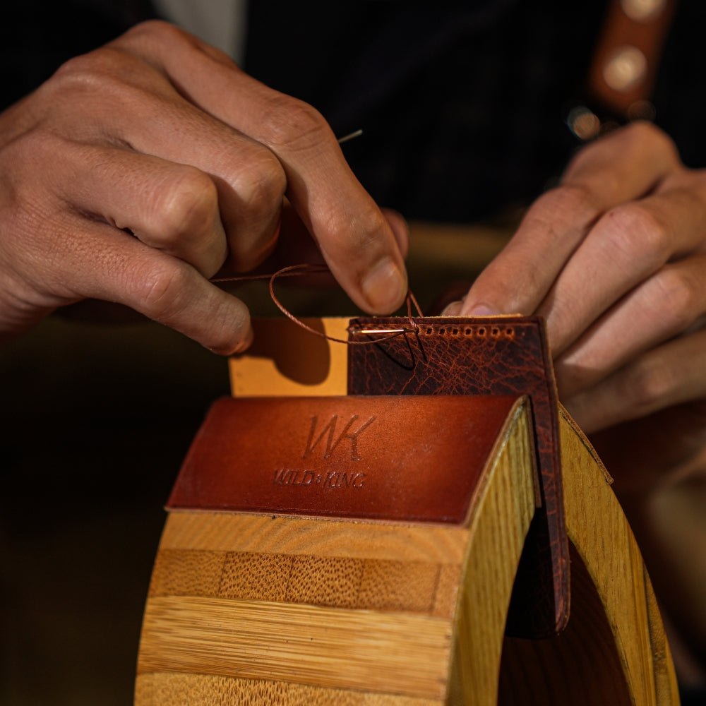 A guide to Saddle Stitching and how our craftsman apply it