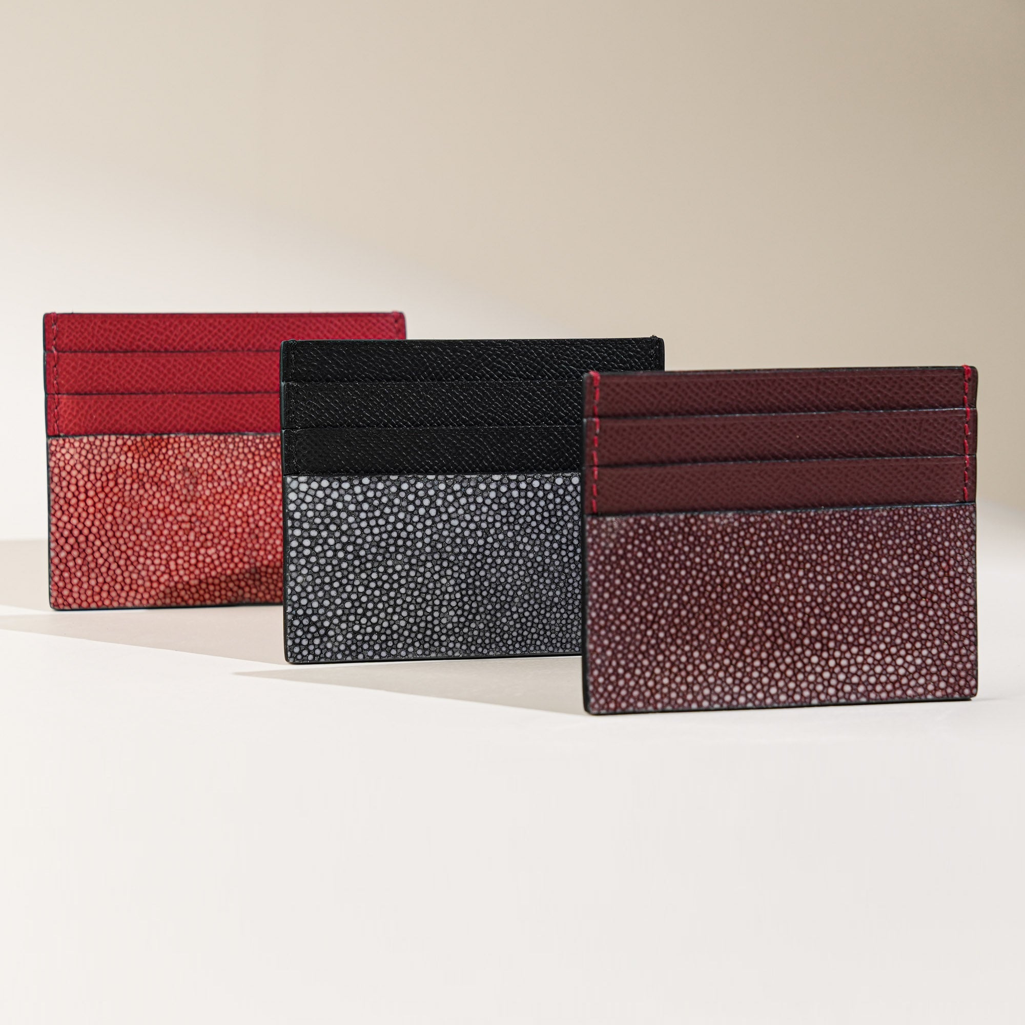 Stingray Leather Card Holder