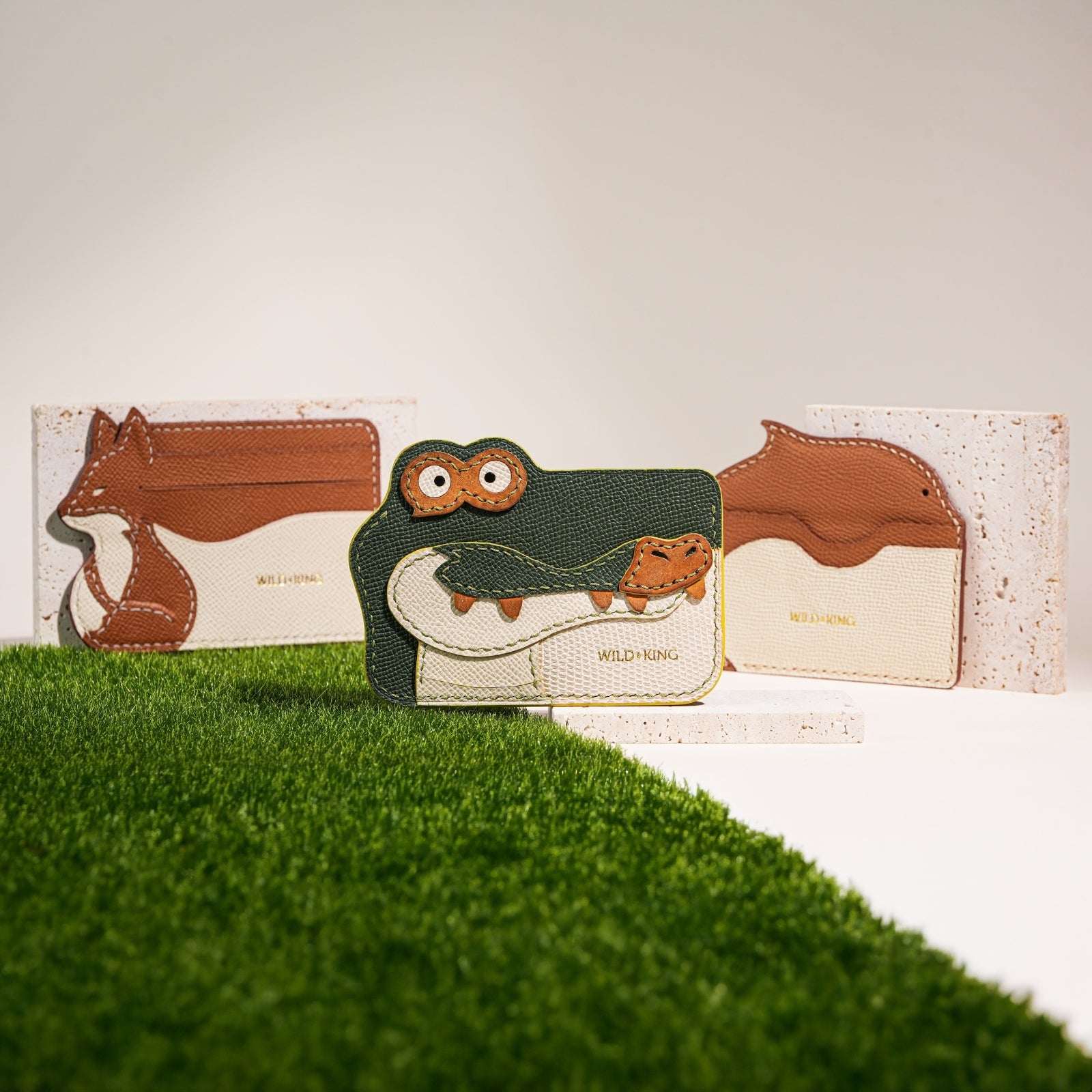 Epsom Leather Card Holder - Animal Shape