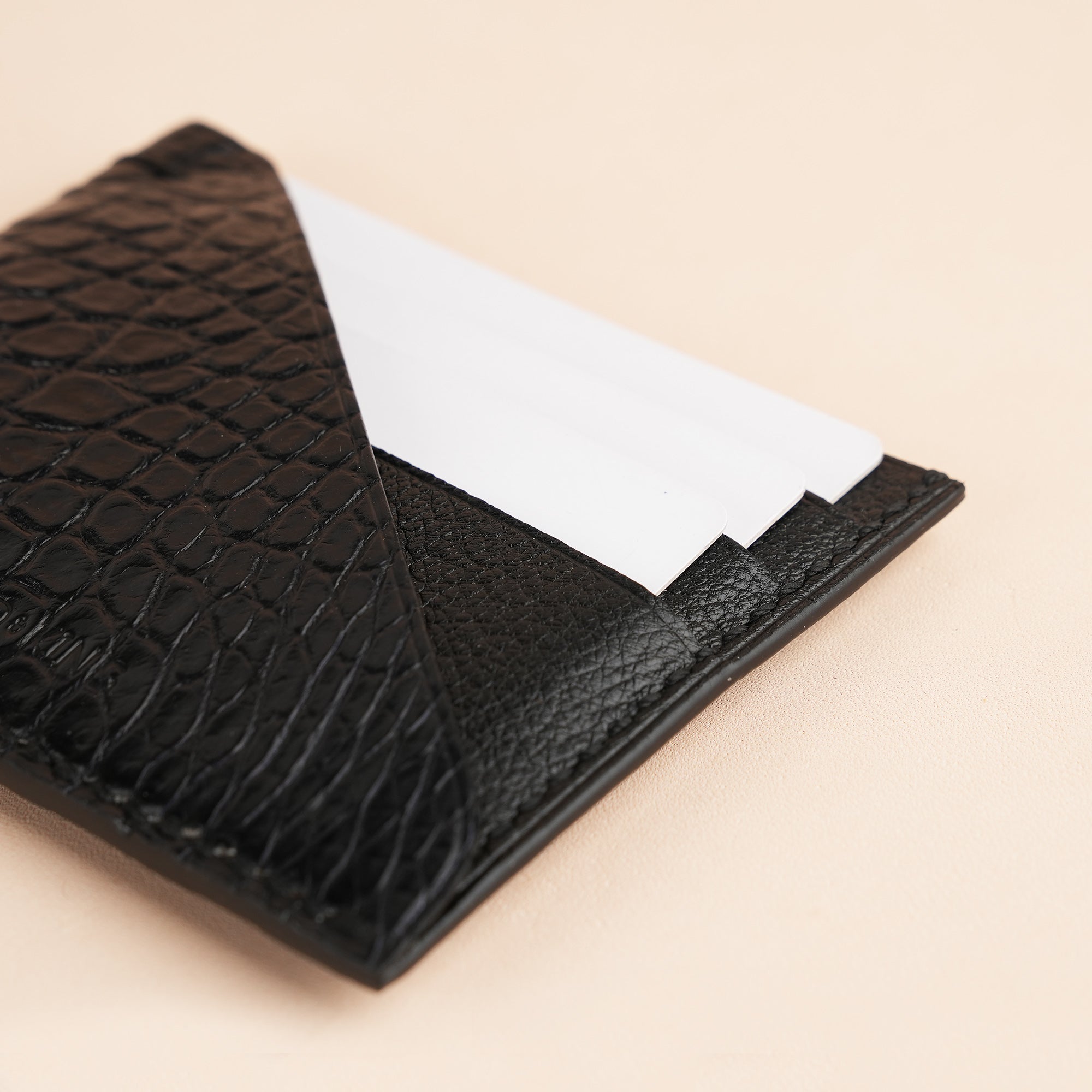 Alligator Leather Card Holder