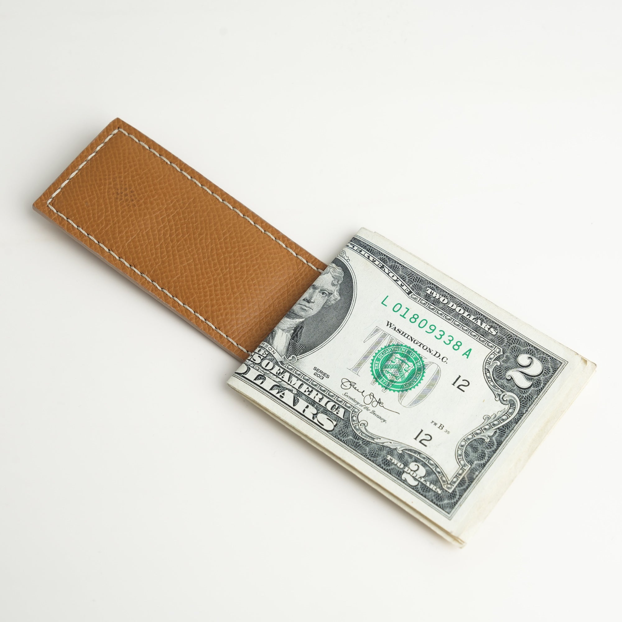 Beige Alligator Leather Money Clip - Baby Shark