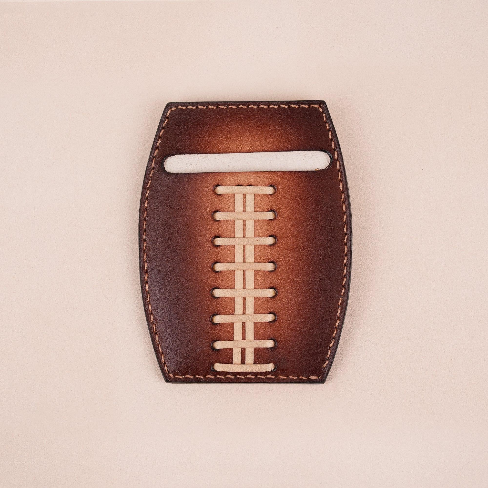 American Football Brown Glove Wallet Card Holder - WildandKing