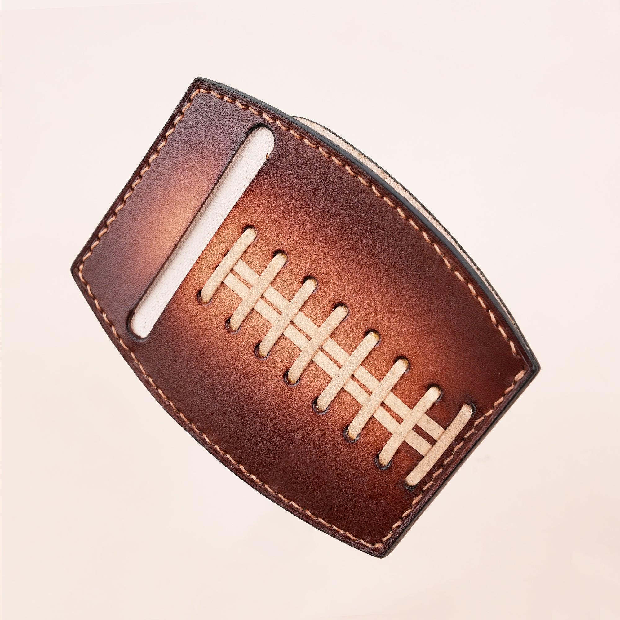 American Football Brown Glove Wallet Card Holder - WildandKing