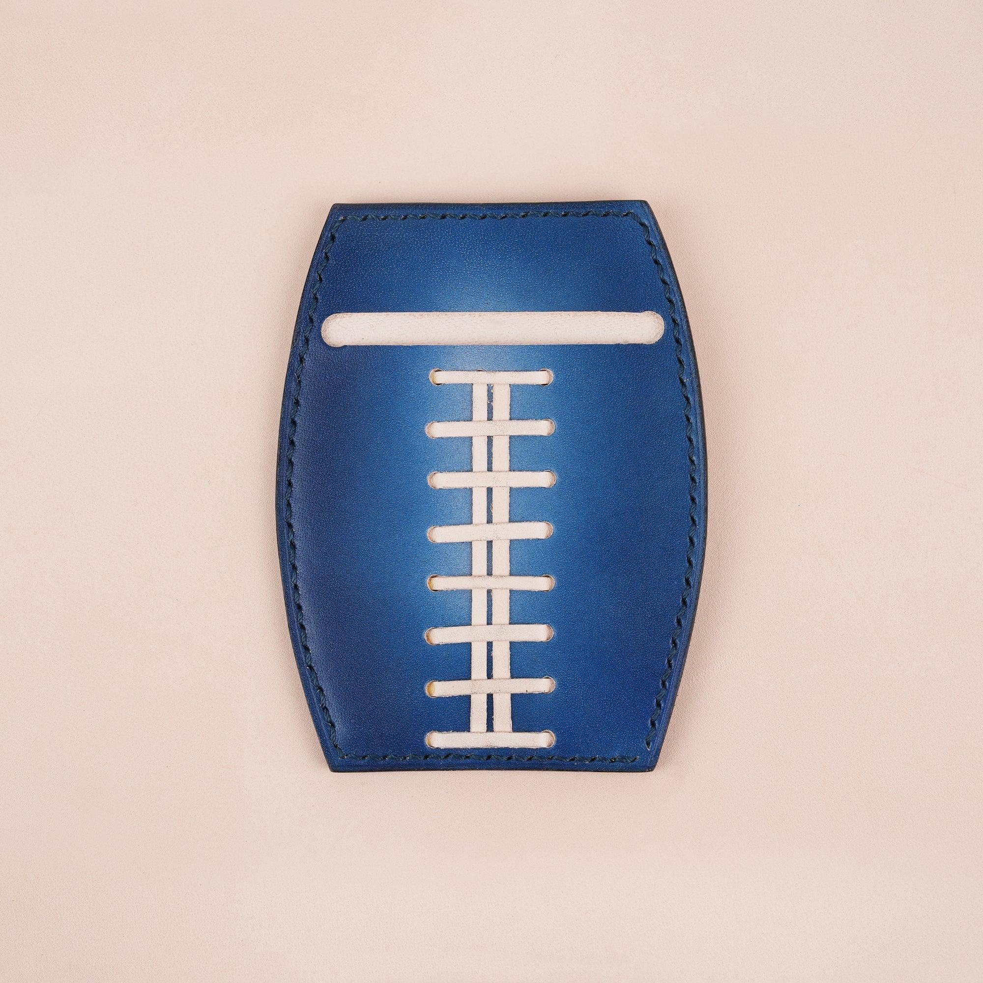 American Football Blue Glove Wallet Card Holder - WildandKing