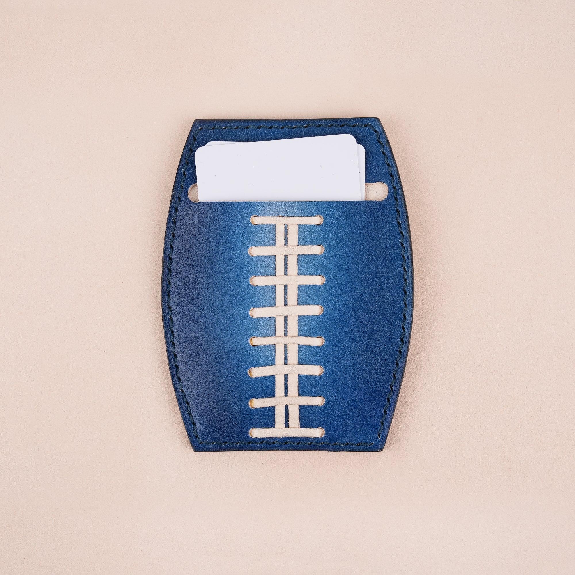 American Football Blue Glove Wallet Card Holder - WildandKing