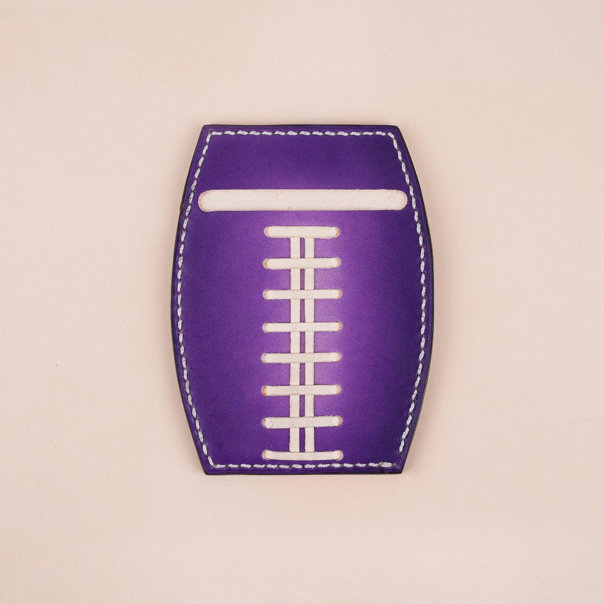 American Football Purple Glove Wallet Card Holder - WildandKing