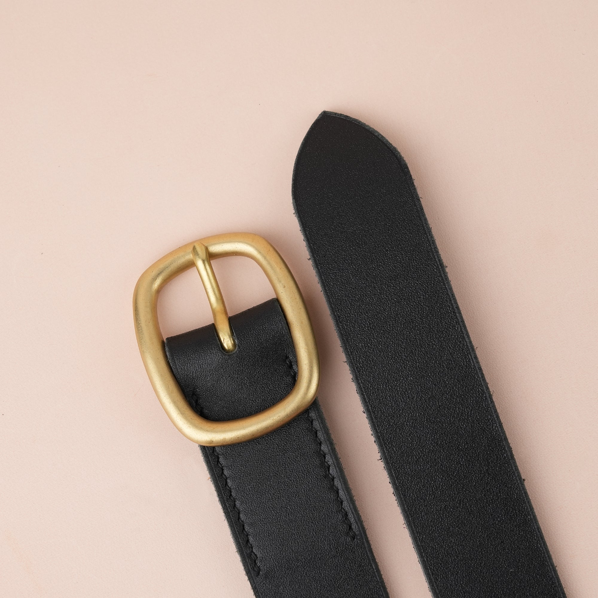 Black Classic Leather Belt