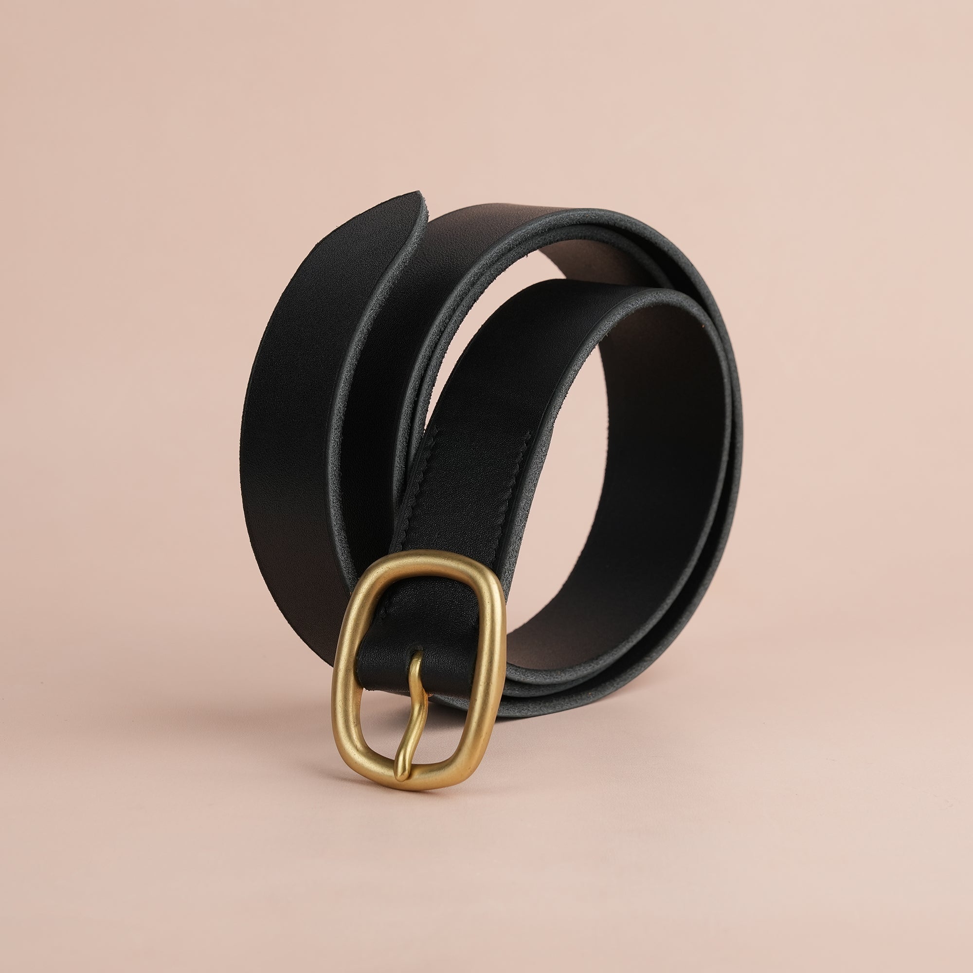 Black Classic Leather Belt