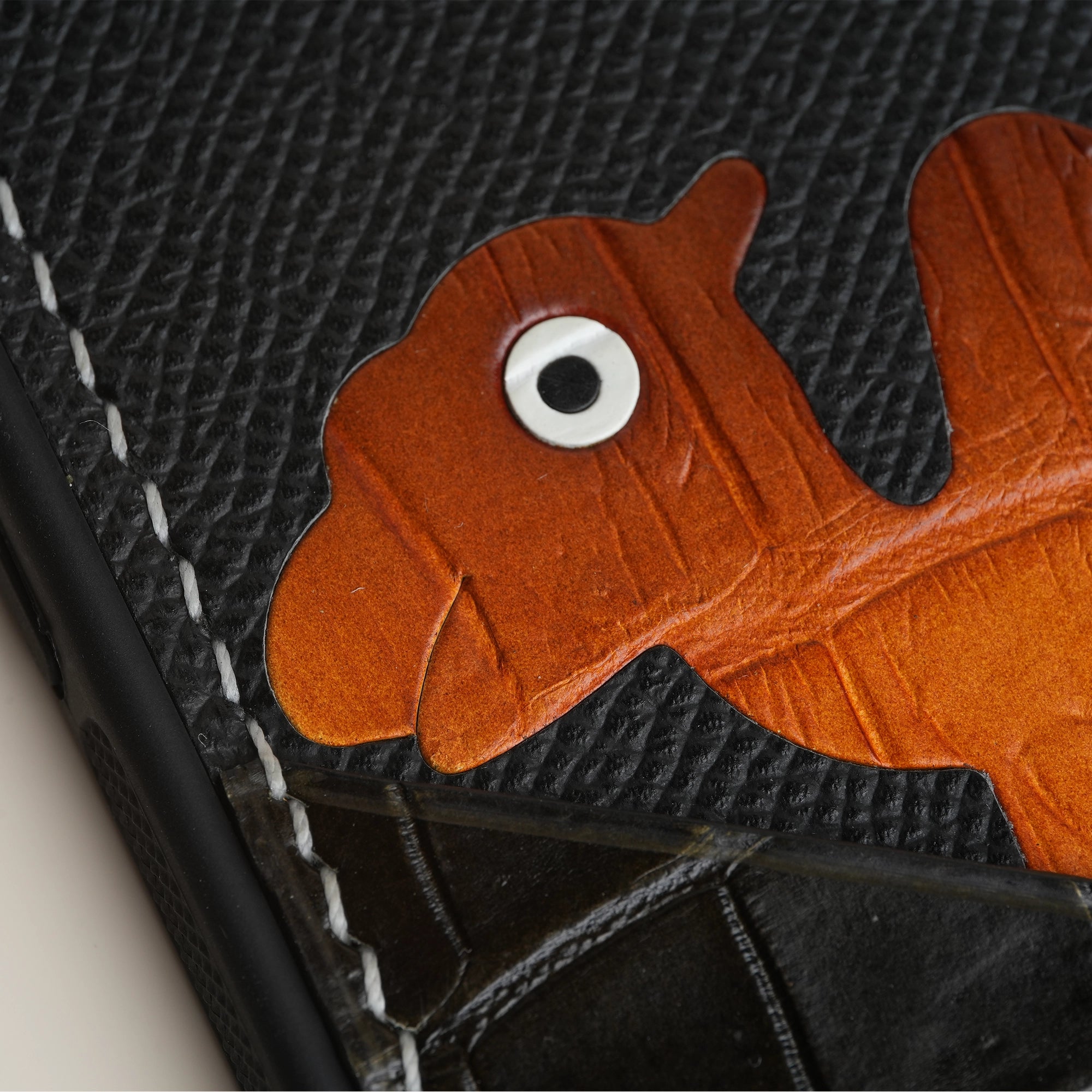 Black Crocodile Leather Iphone Case with Card Holder - Stupid Camelo