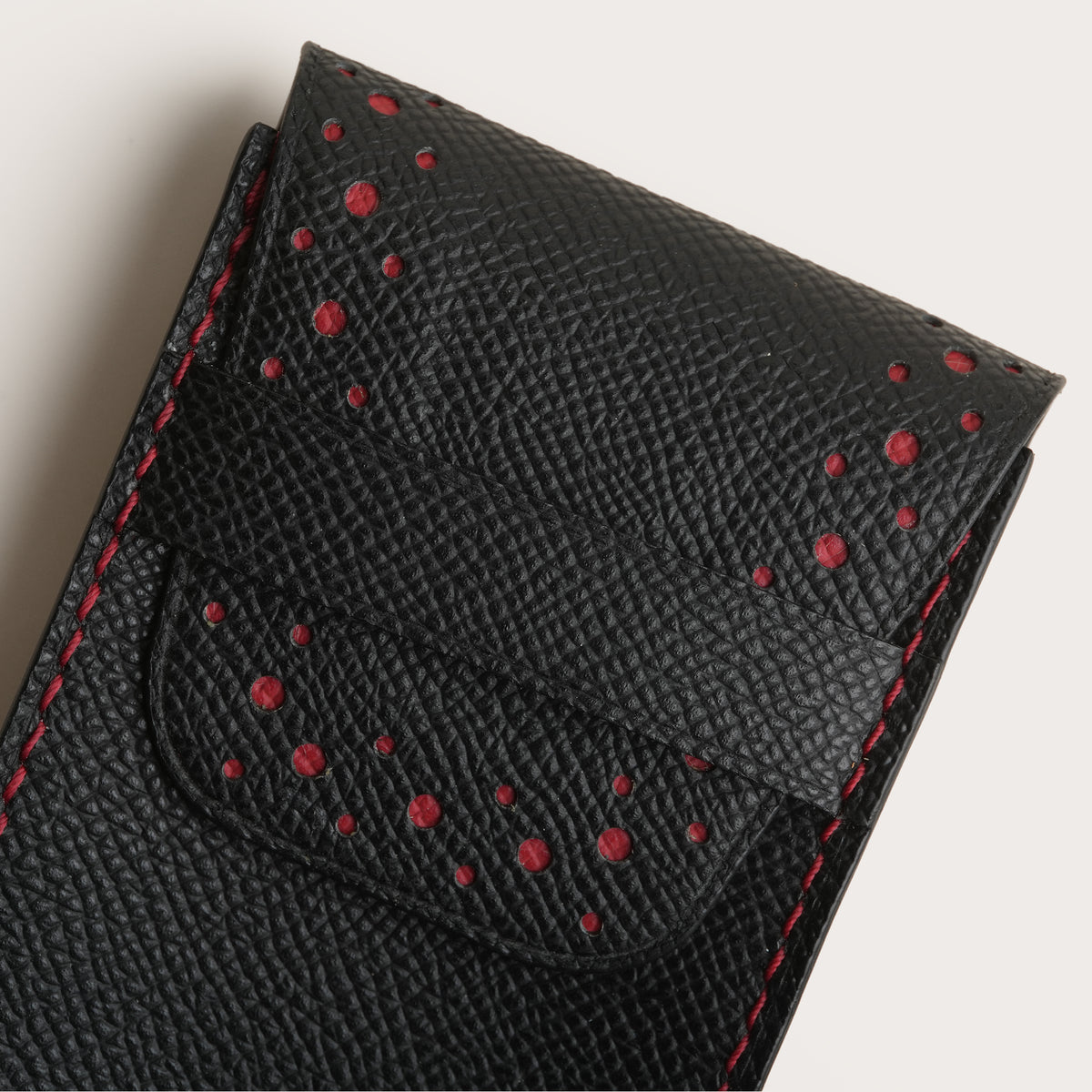 Black Epsom Leather Watch Pouch