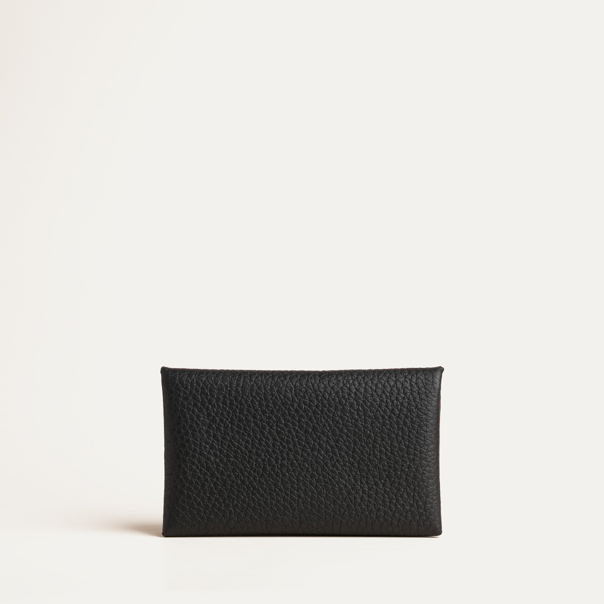 Black Togo Leather Envelope Wallet
