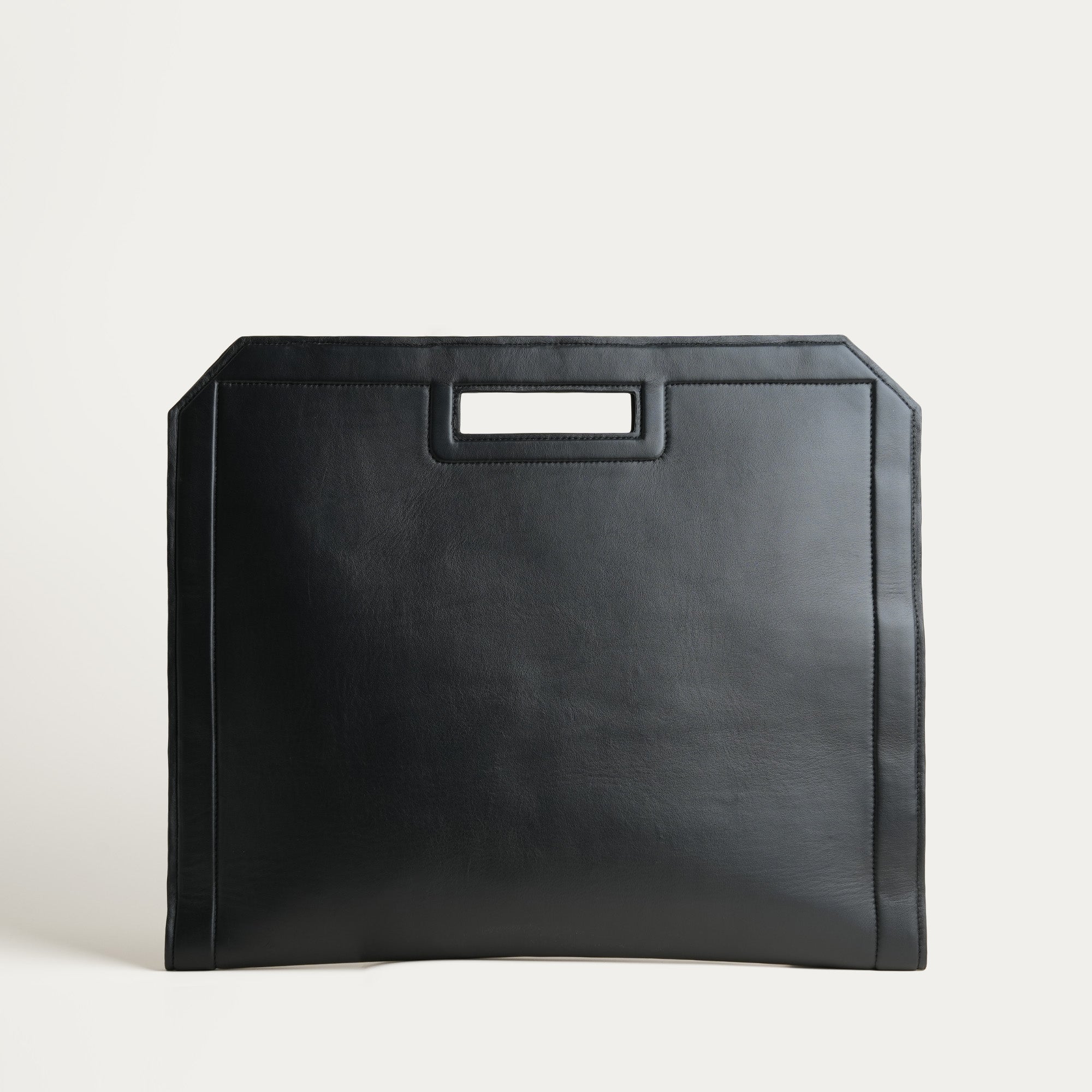 Black Vachetta Leather Laptop Bag