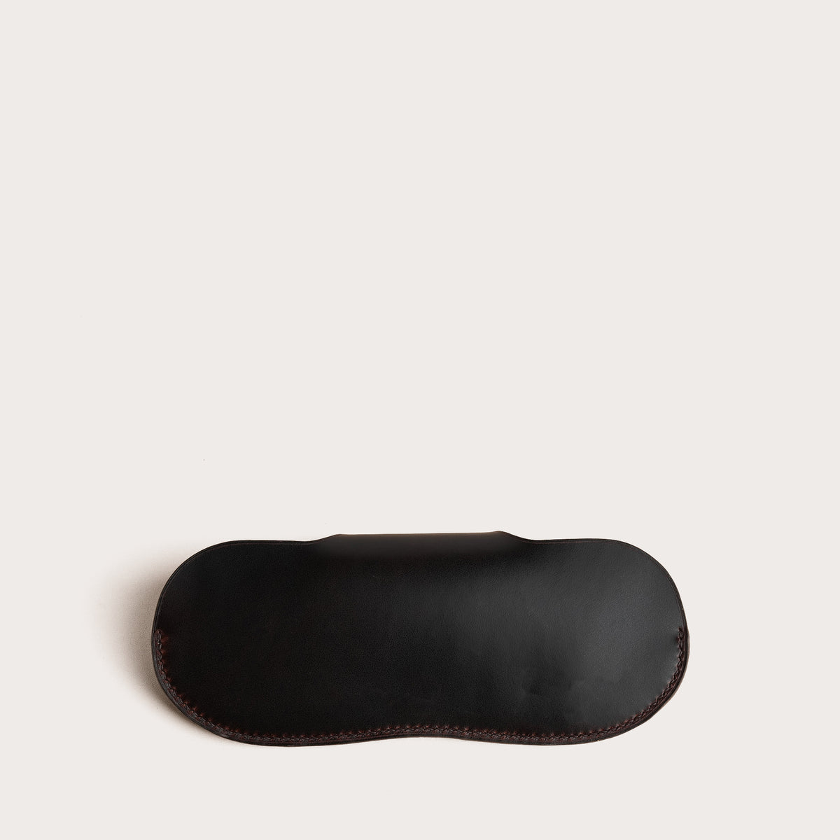 Black Buttero Leather Glasses Case