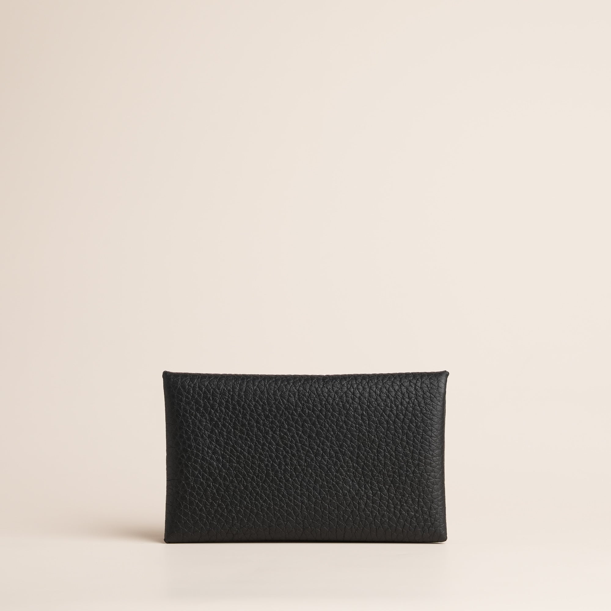 Black Togo Leather Envelope Wallet