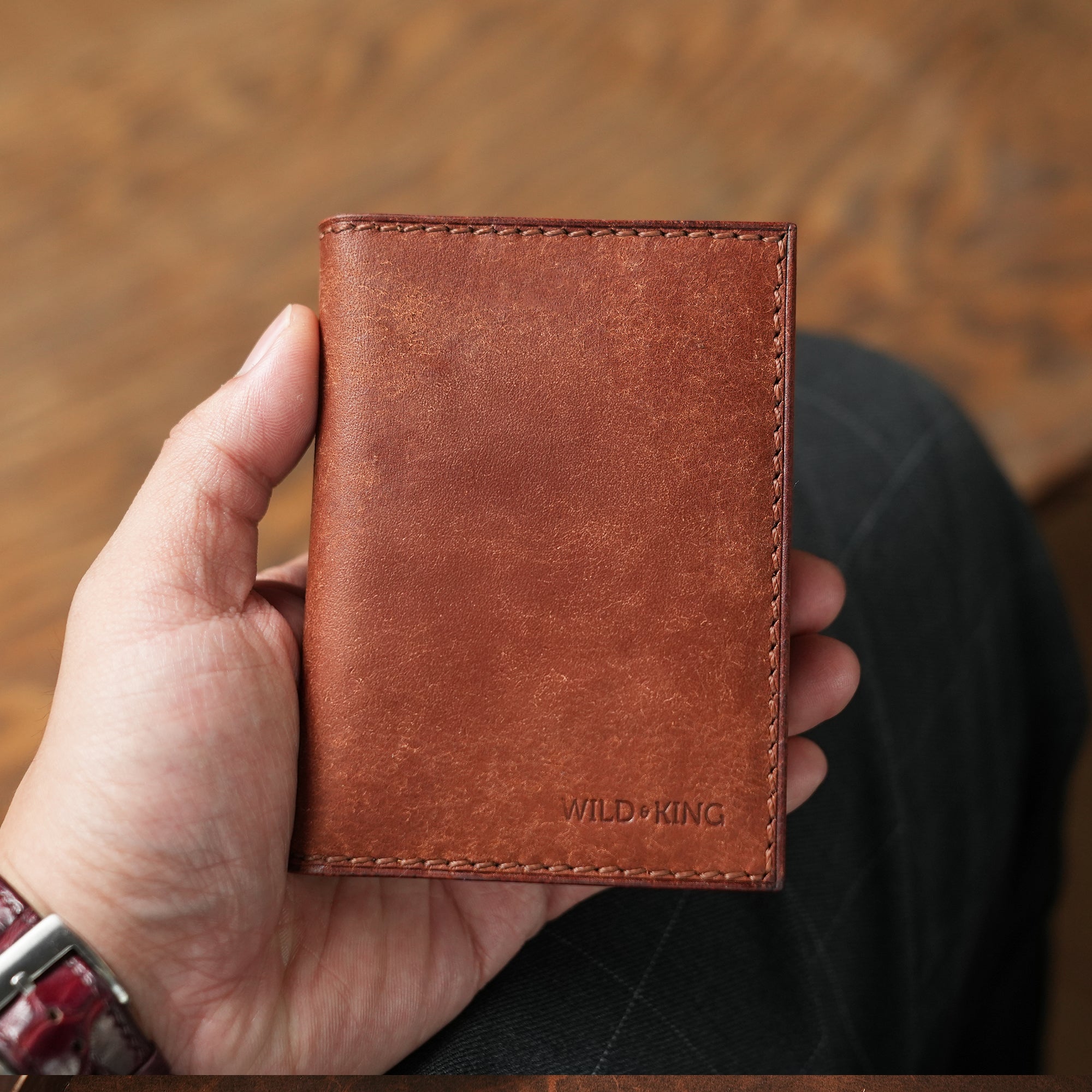 Brown Pueblo Leather Bifold Wallet