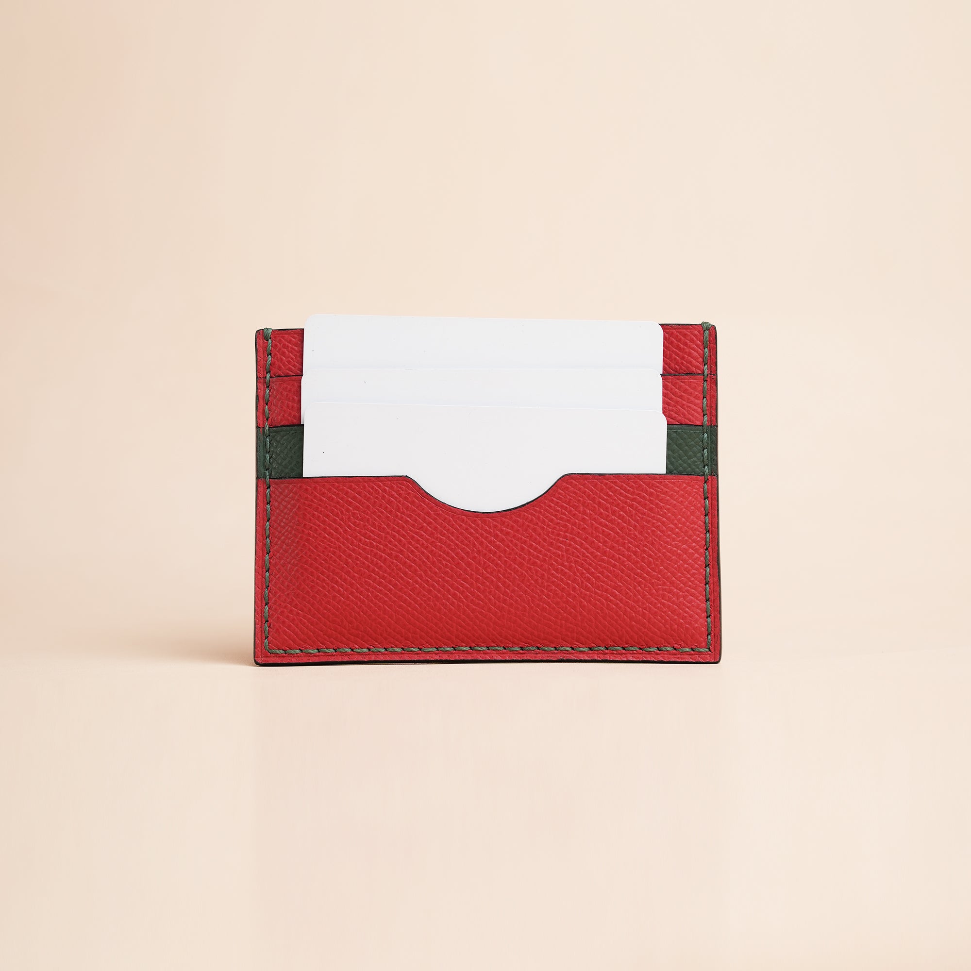 Christmas Epsom Leather Card Holder - Baby Shark